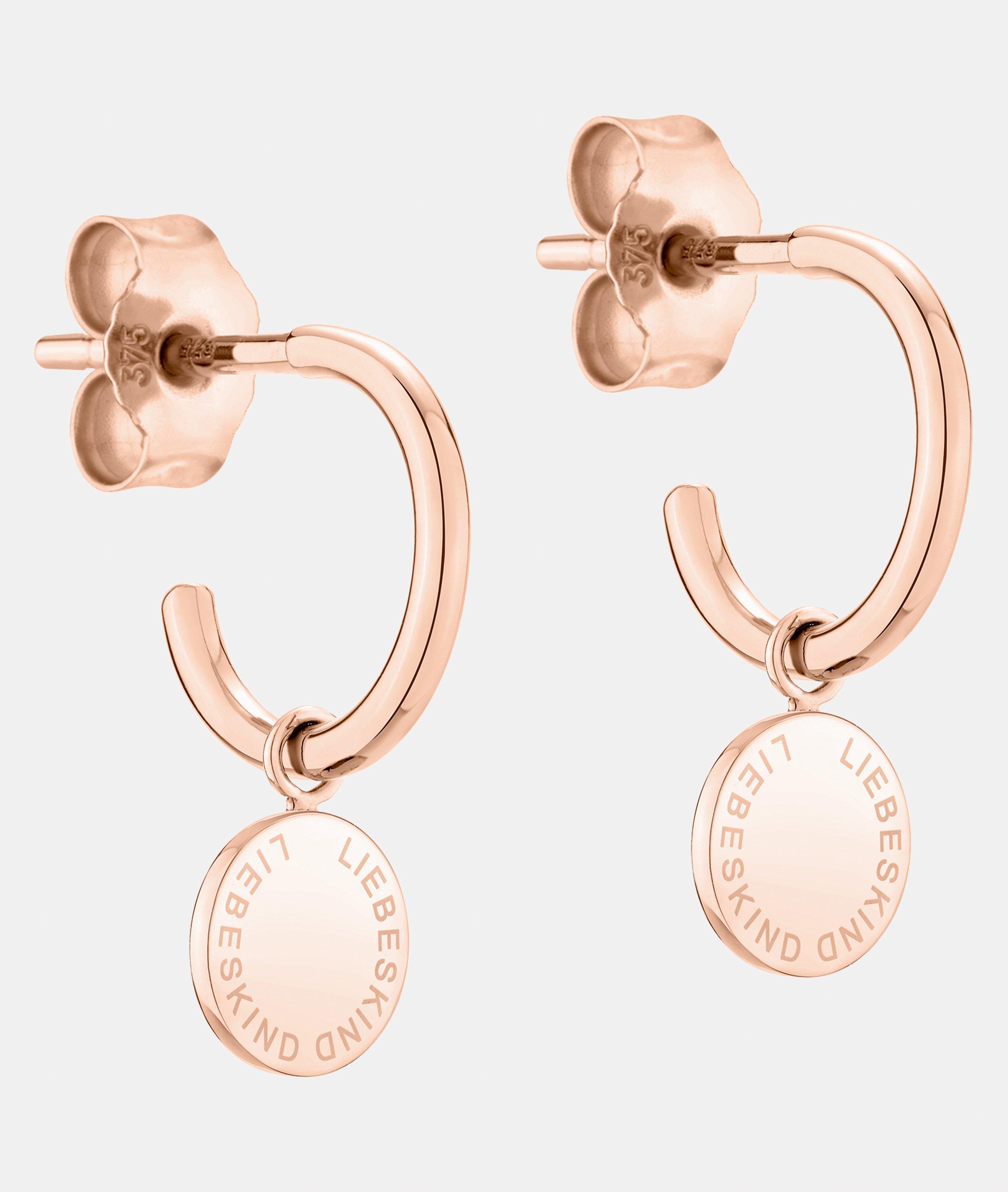 375er Gold Ohrringe in rosé