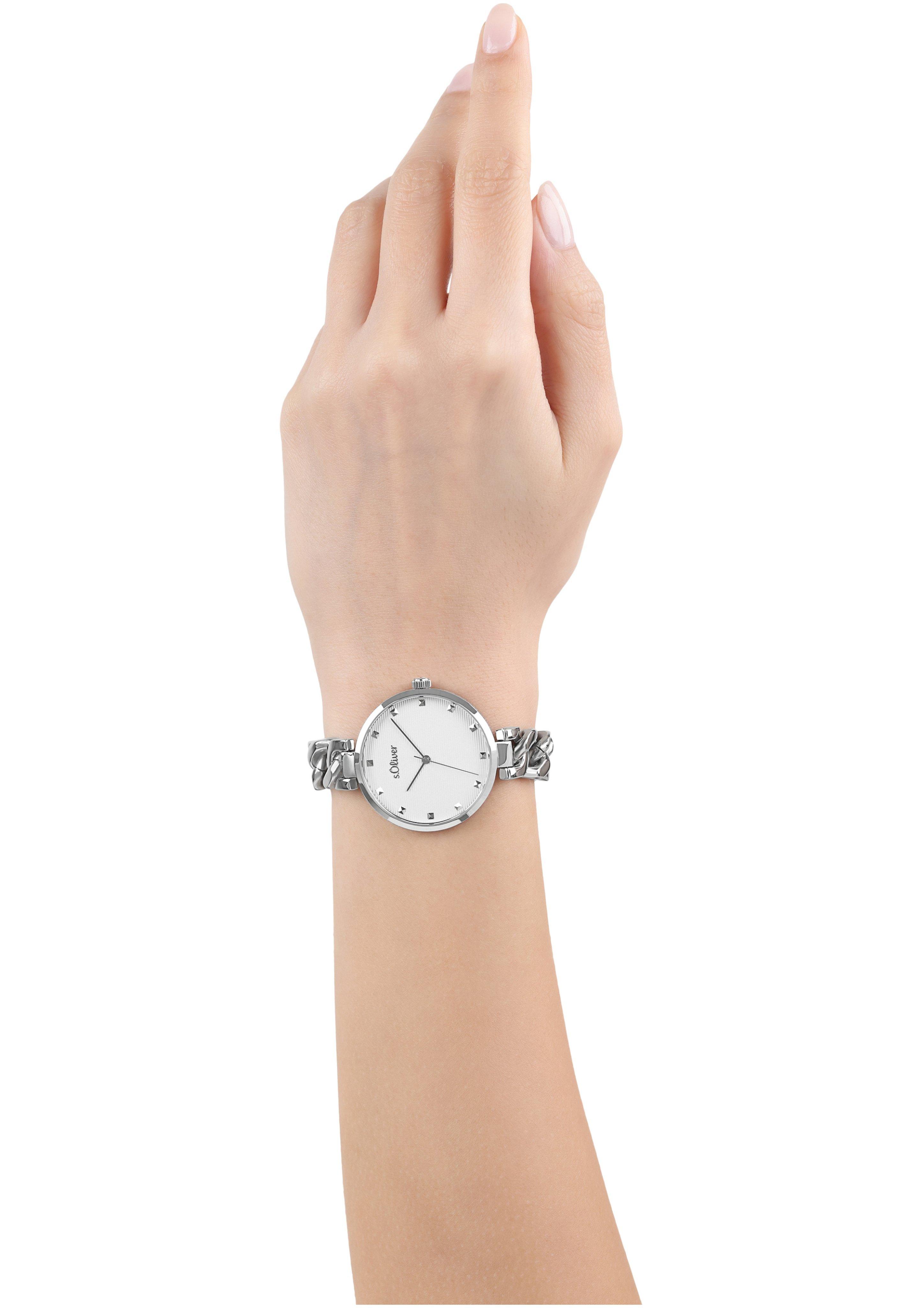s.Oliver Armbanduhr mit Gliederarmband