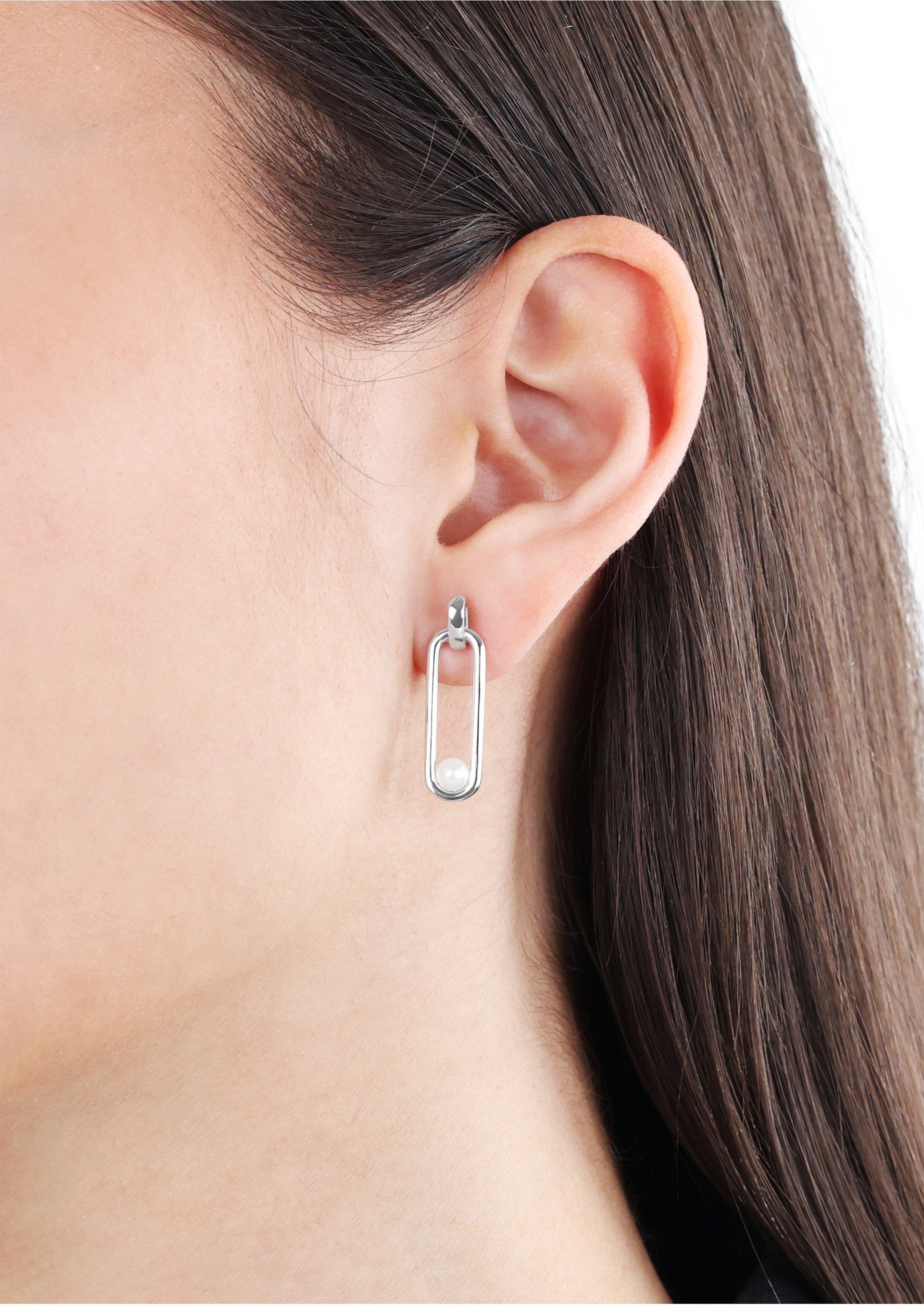 s.Oliver Silber-Ohrstecker Muschelkernperle