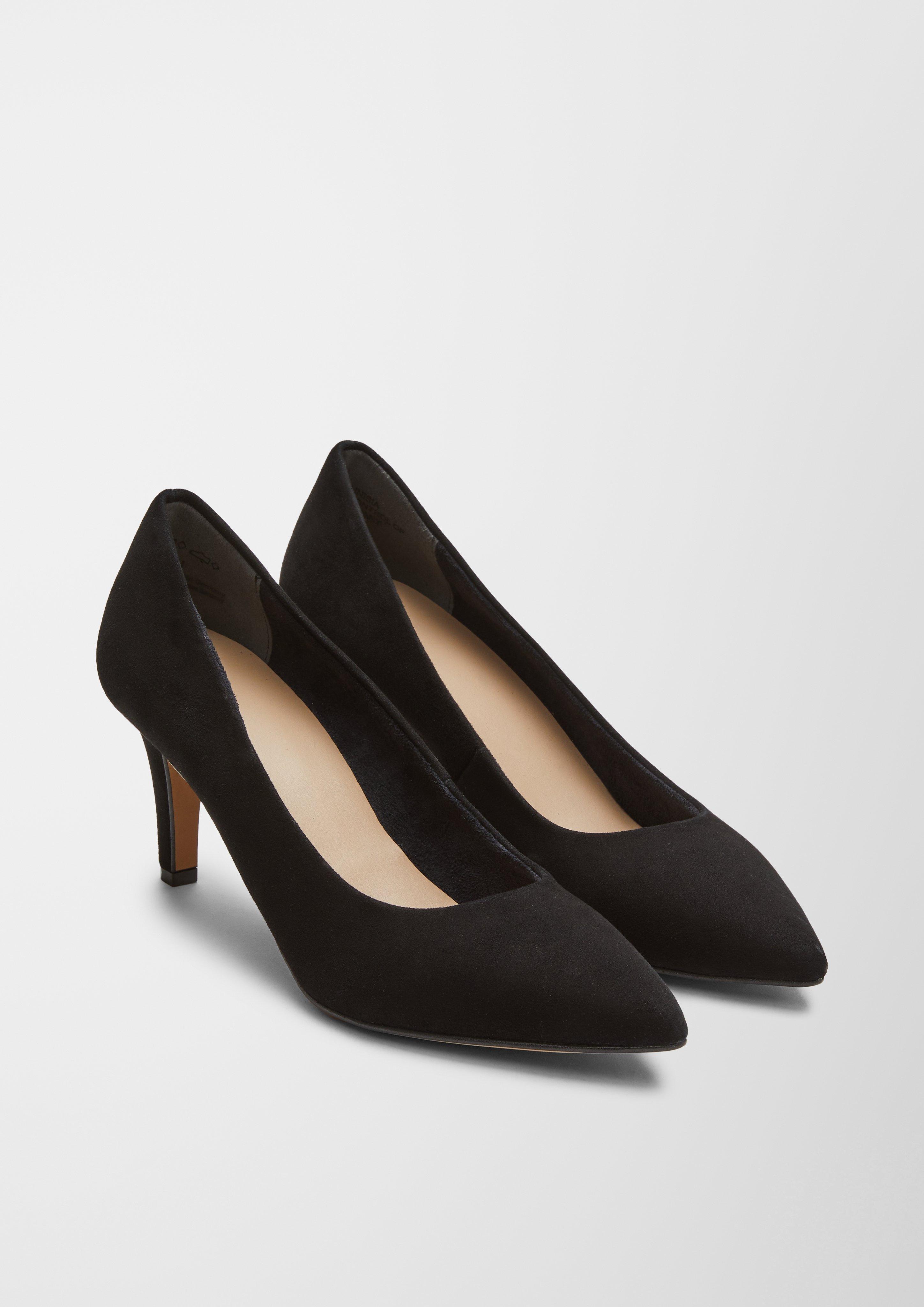 S.Oliver Spitze Veloursleder-Pumps