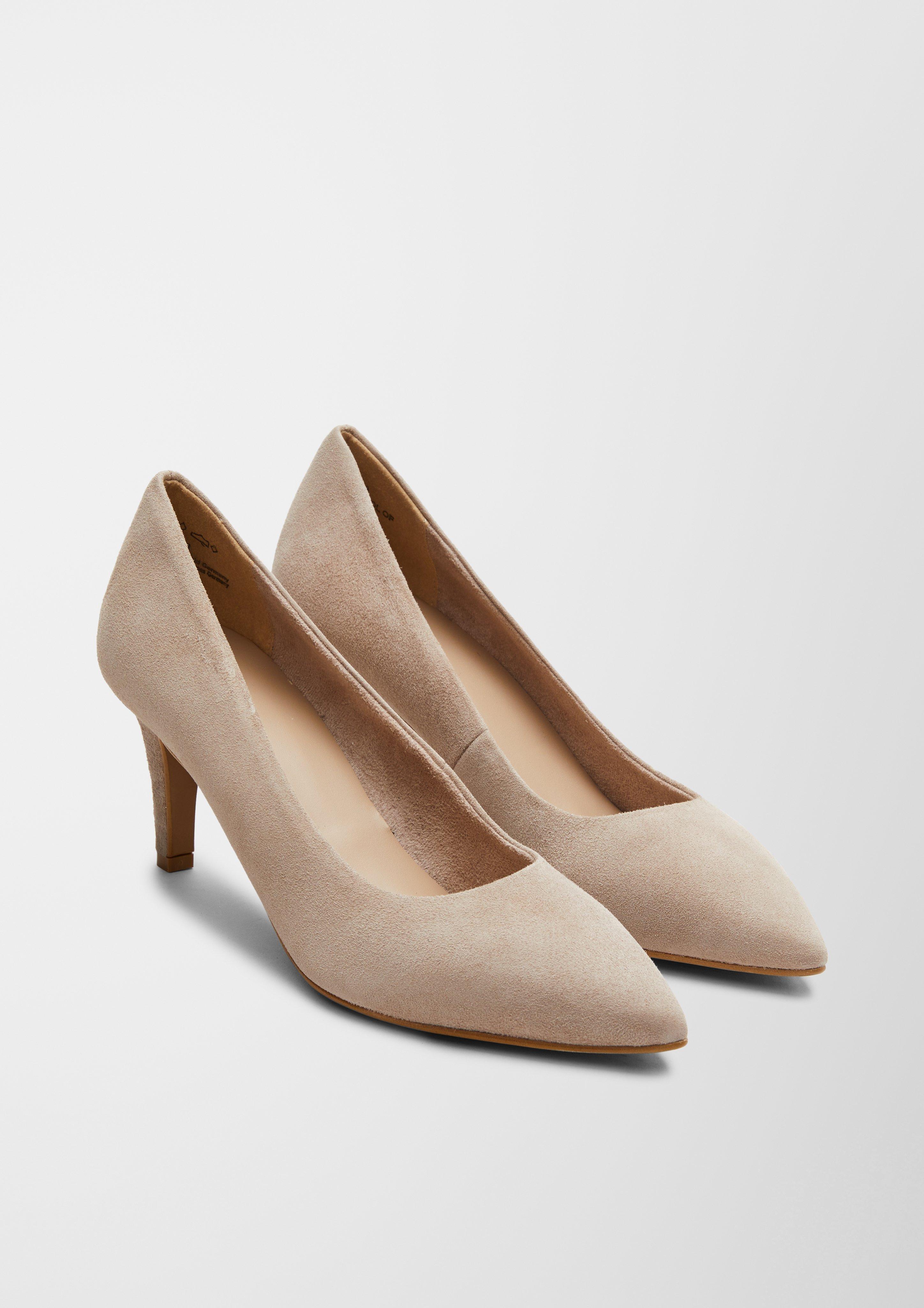 S.Oliver Spitze Veloursleder-Pumps