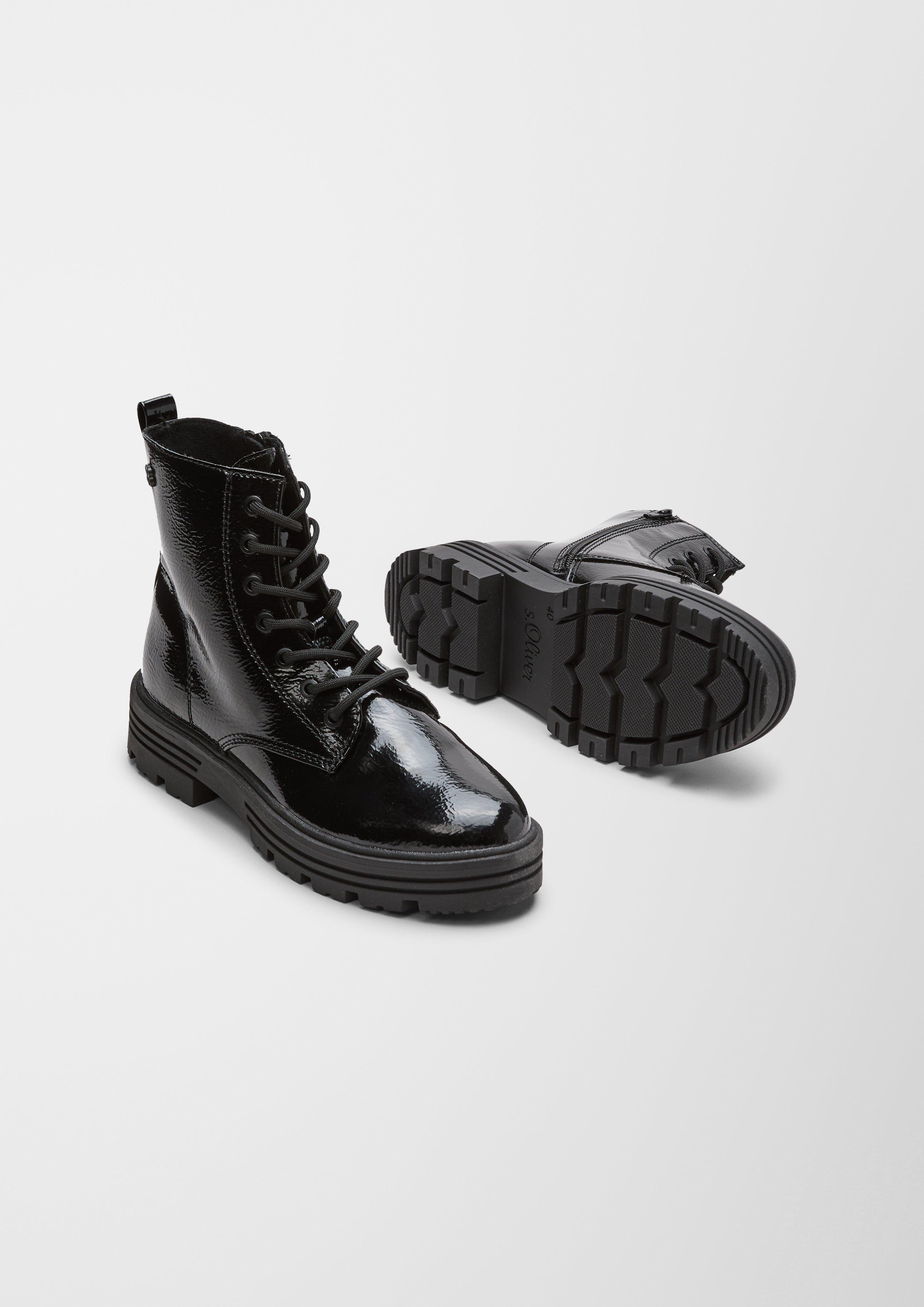 s.Oliver Schnürstiefel aus Kunstleder