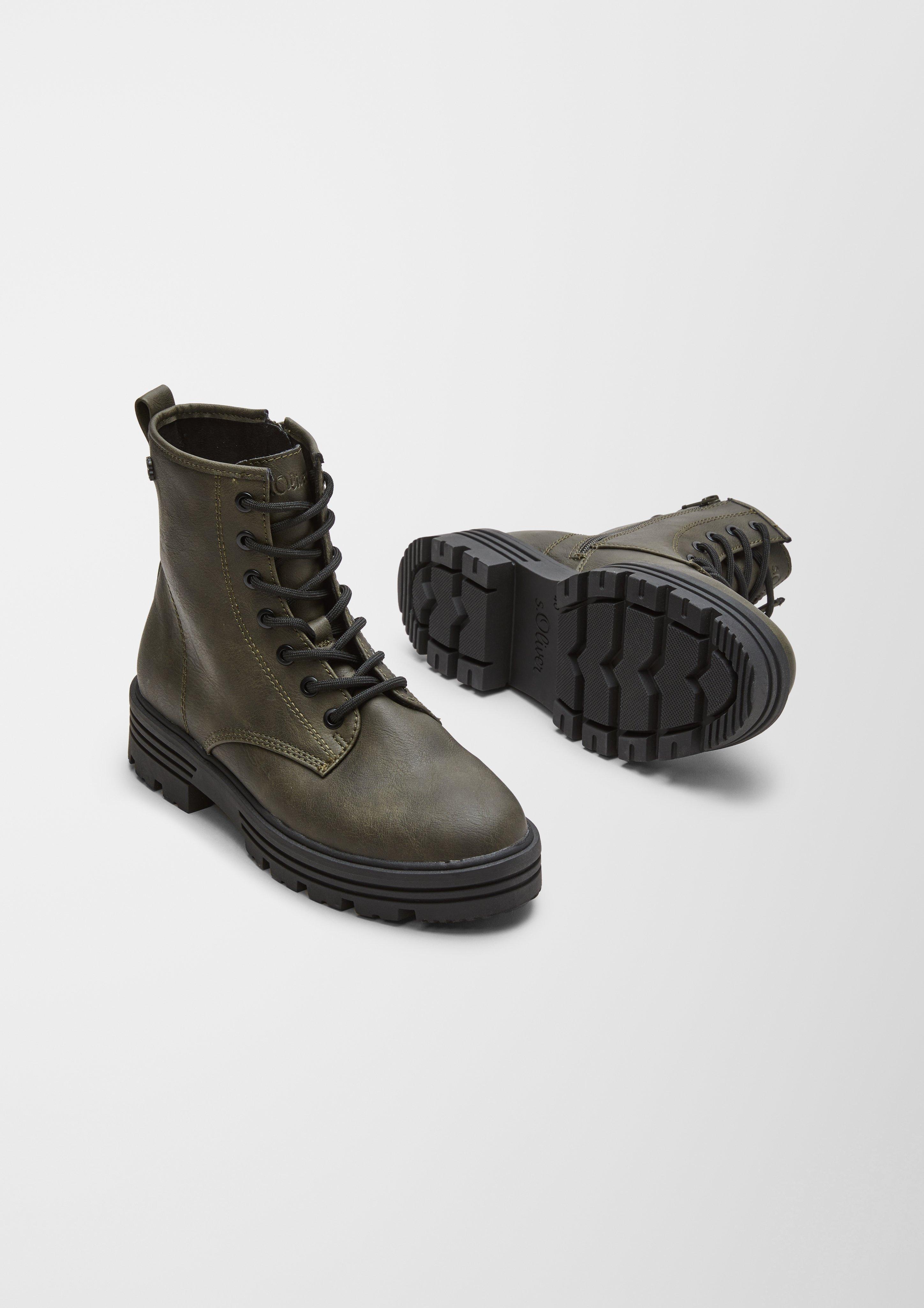 s.Oliver Schnürstiefel aus Kunstleder