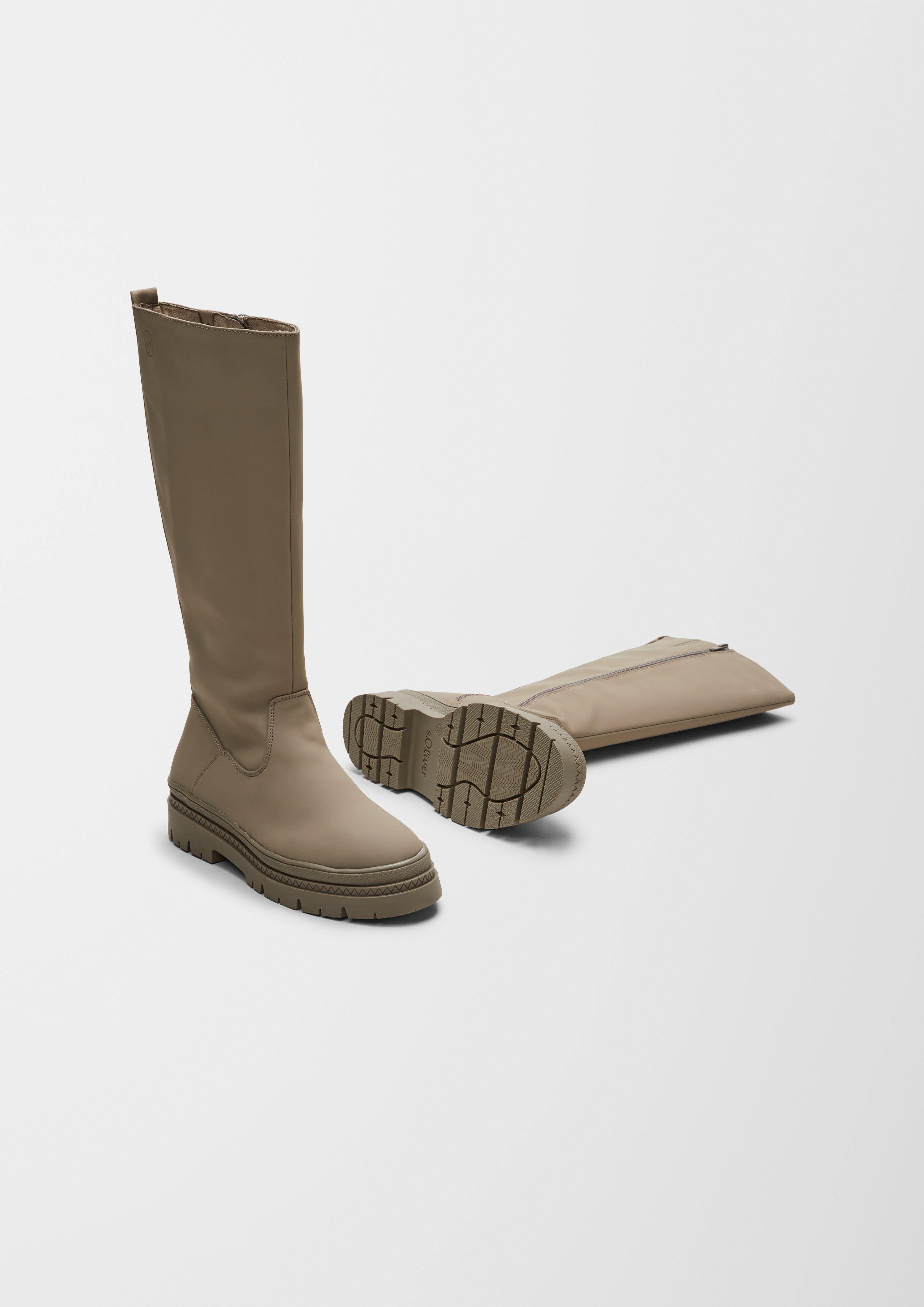 s.Oliver Stiefel in Leder-Optik