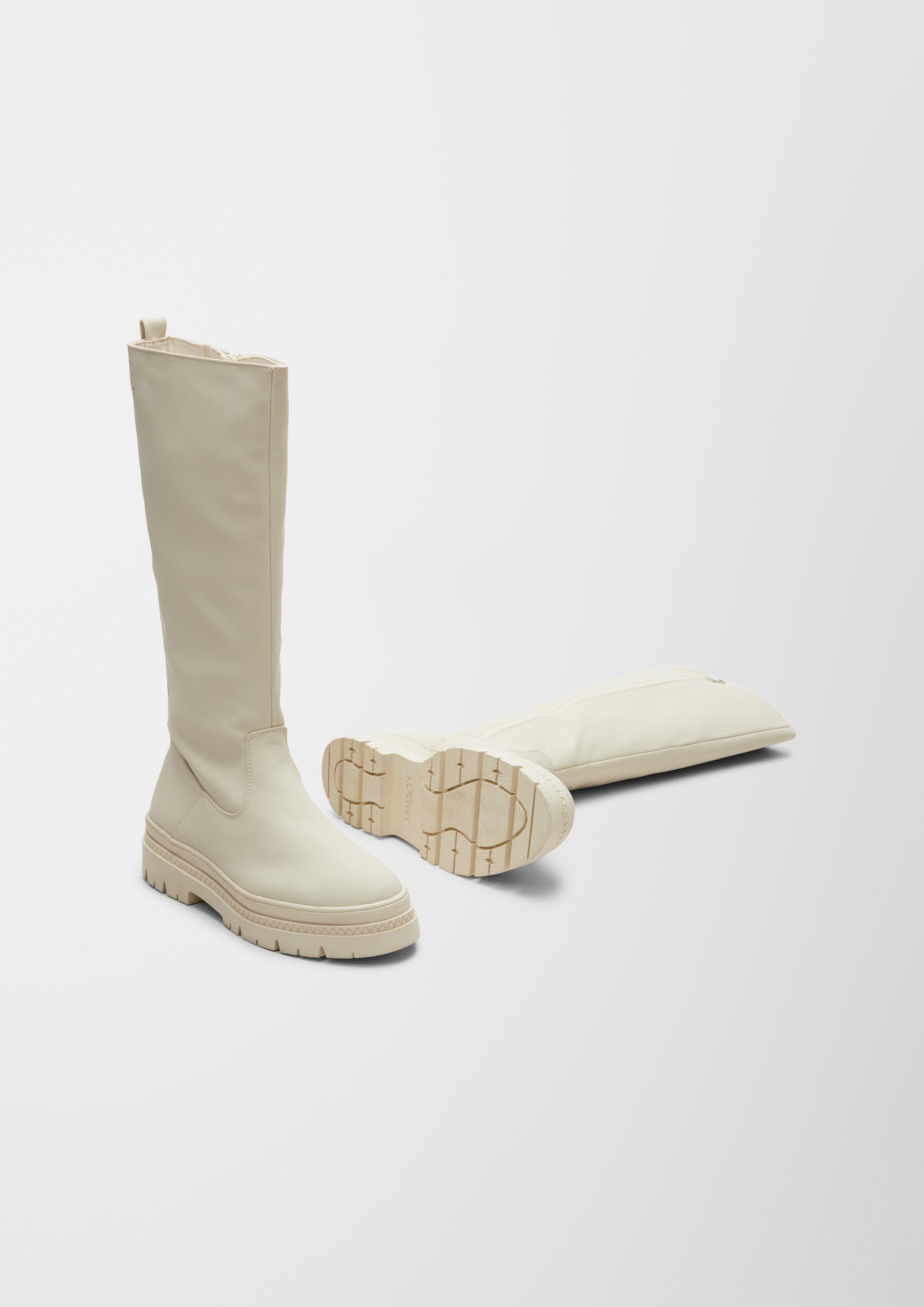 s.Oliver Stiefel in Leder-Optik