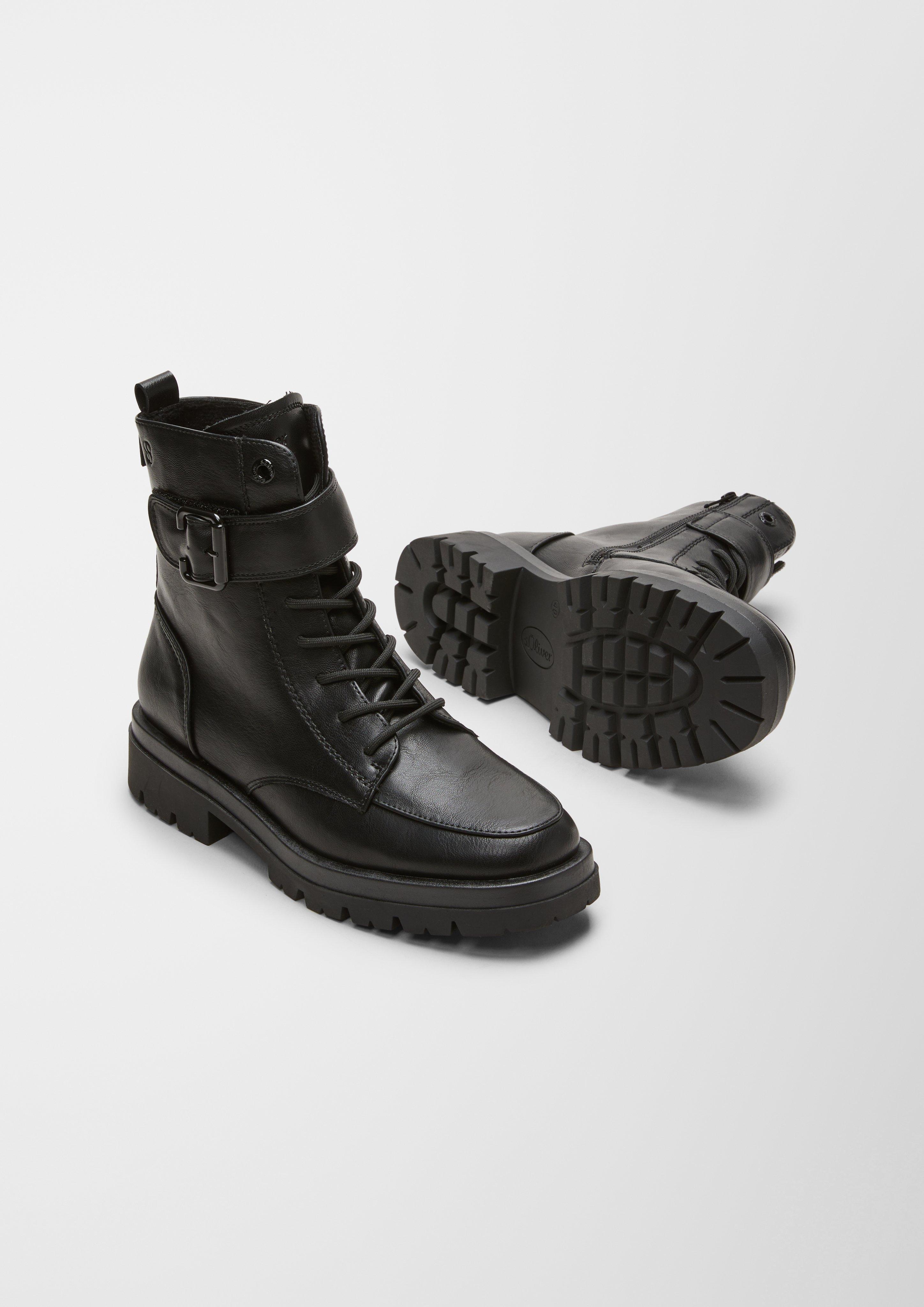 s.Oliver Stiefel in Lackleder-Optik