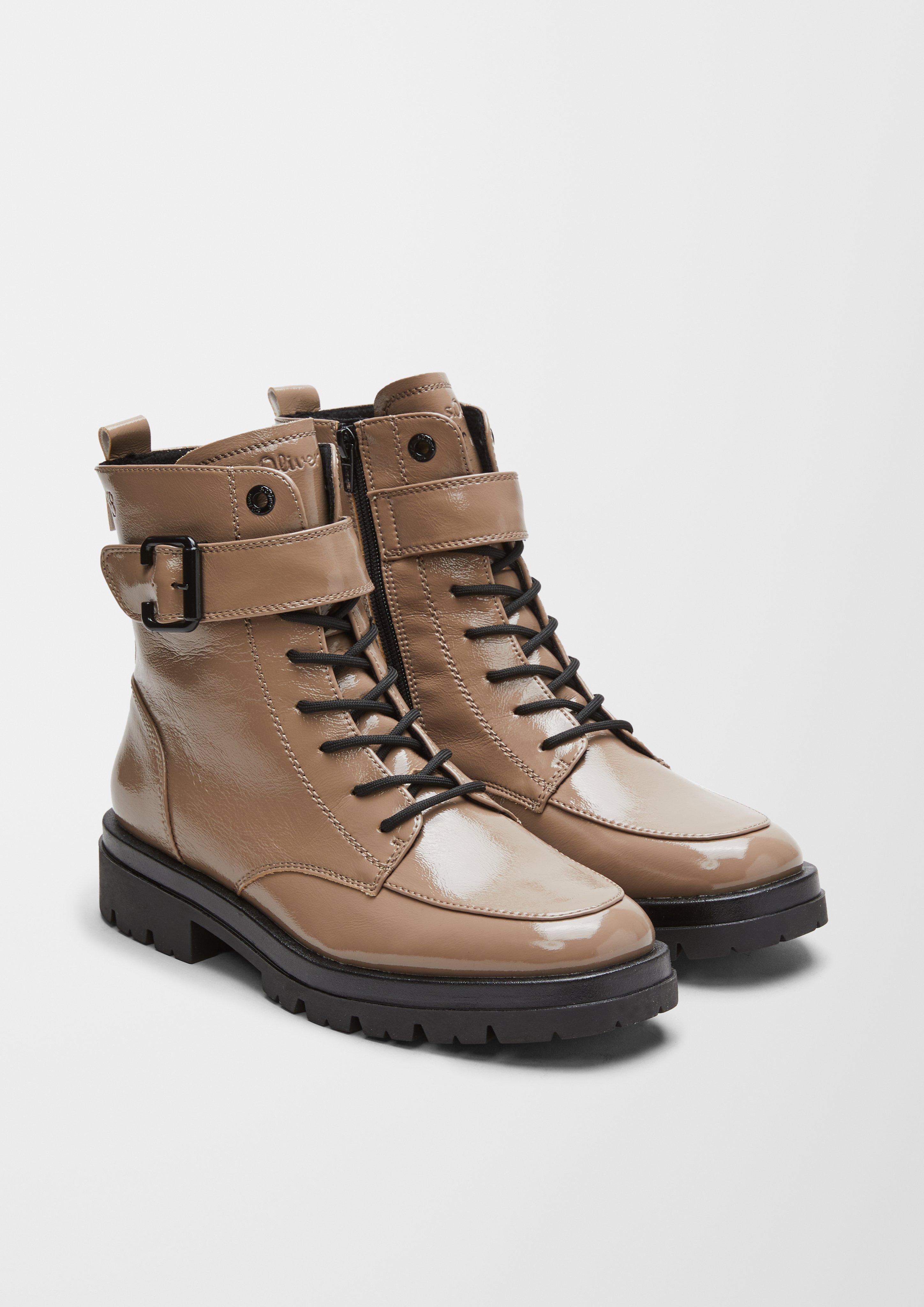 S.Oliver Stiefel in Lackleder-Optik