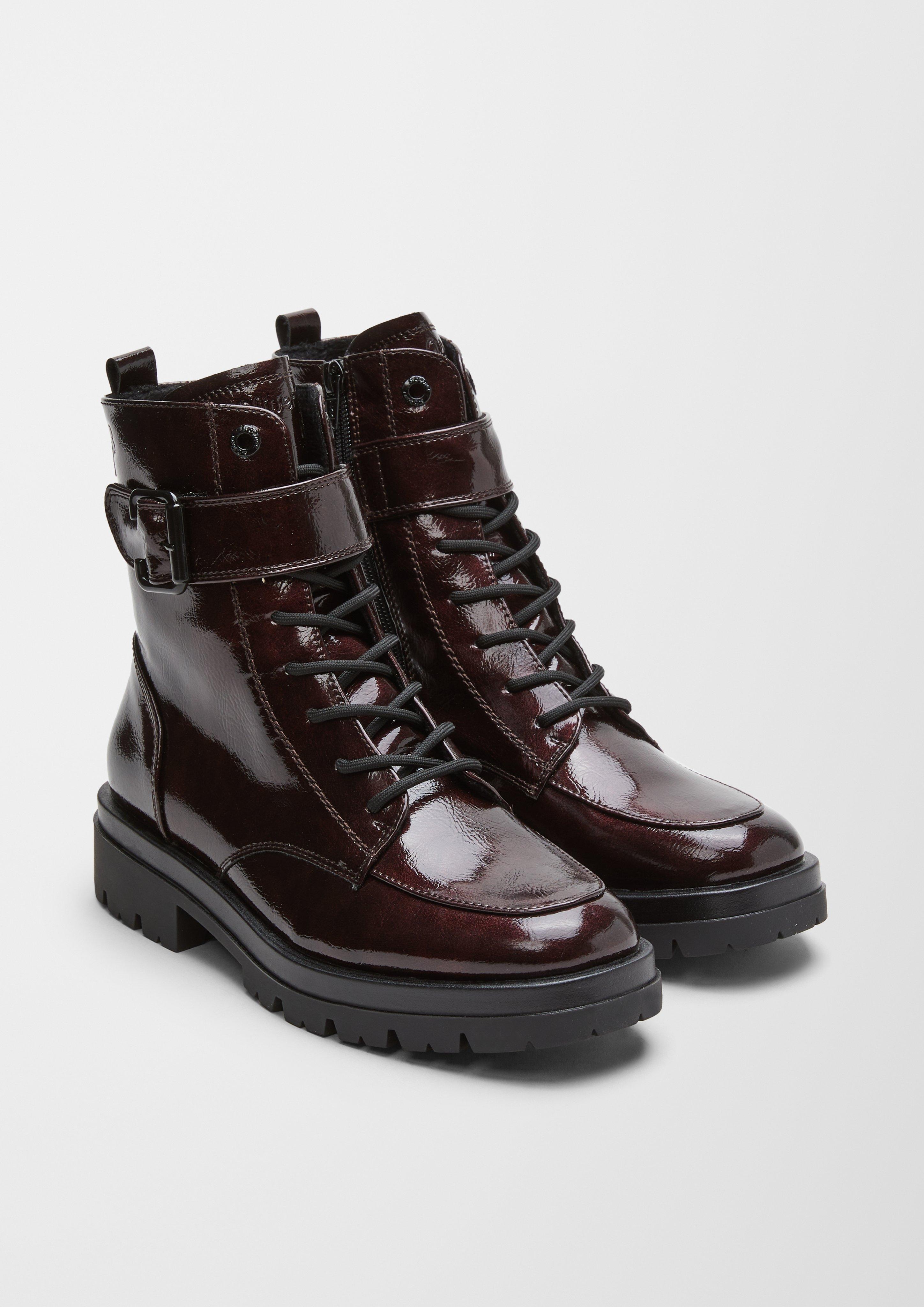 S.Oliver Stiefel in Lackleder-Optik