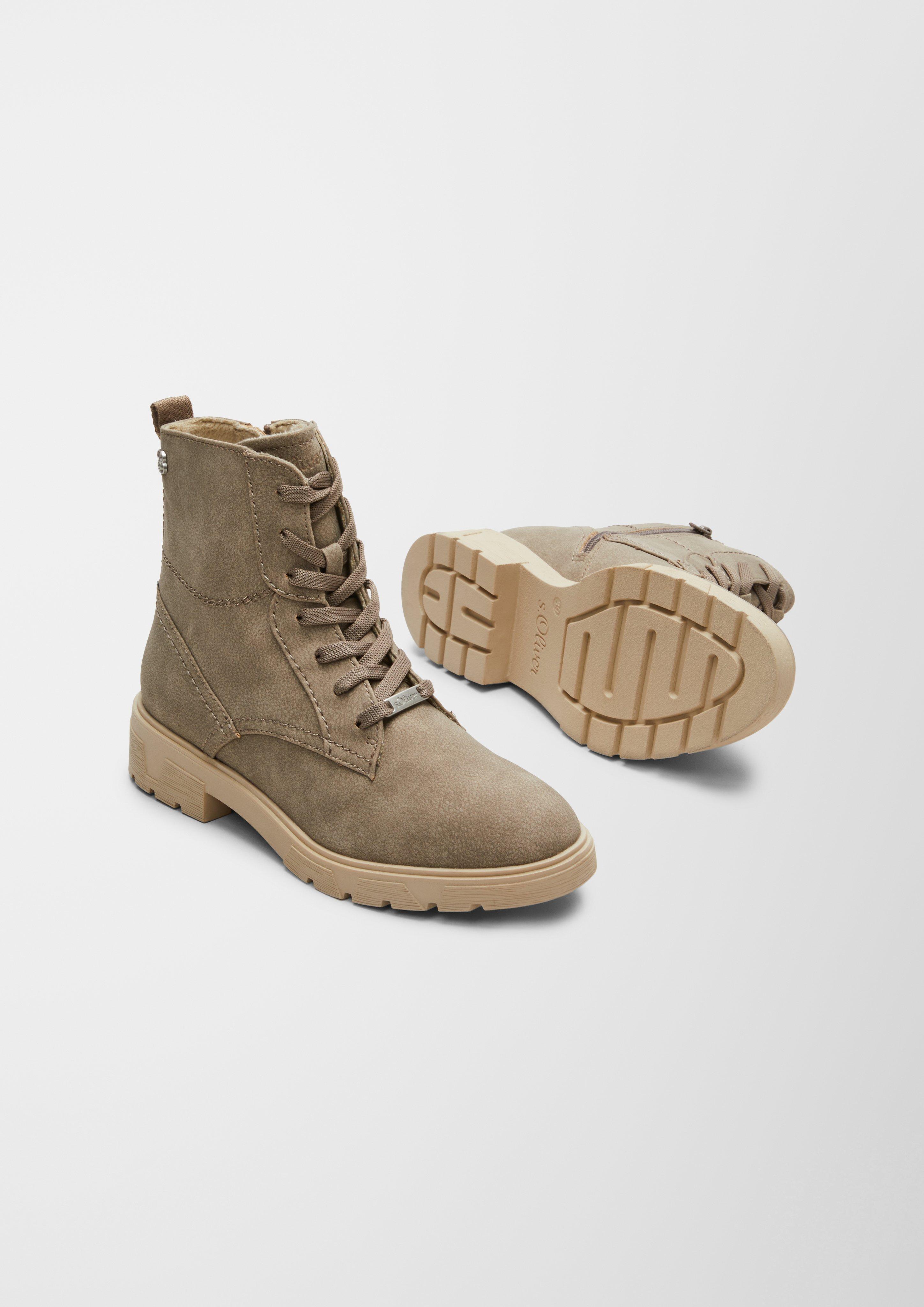 s.Oliver Schnürboots mit Reißverschluss