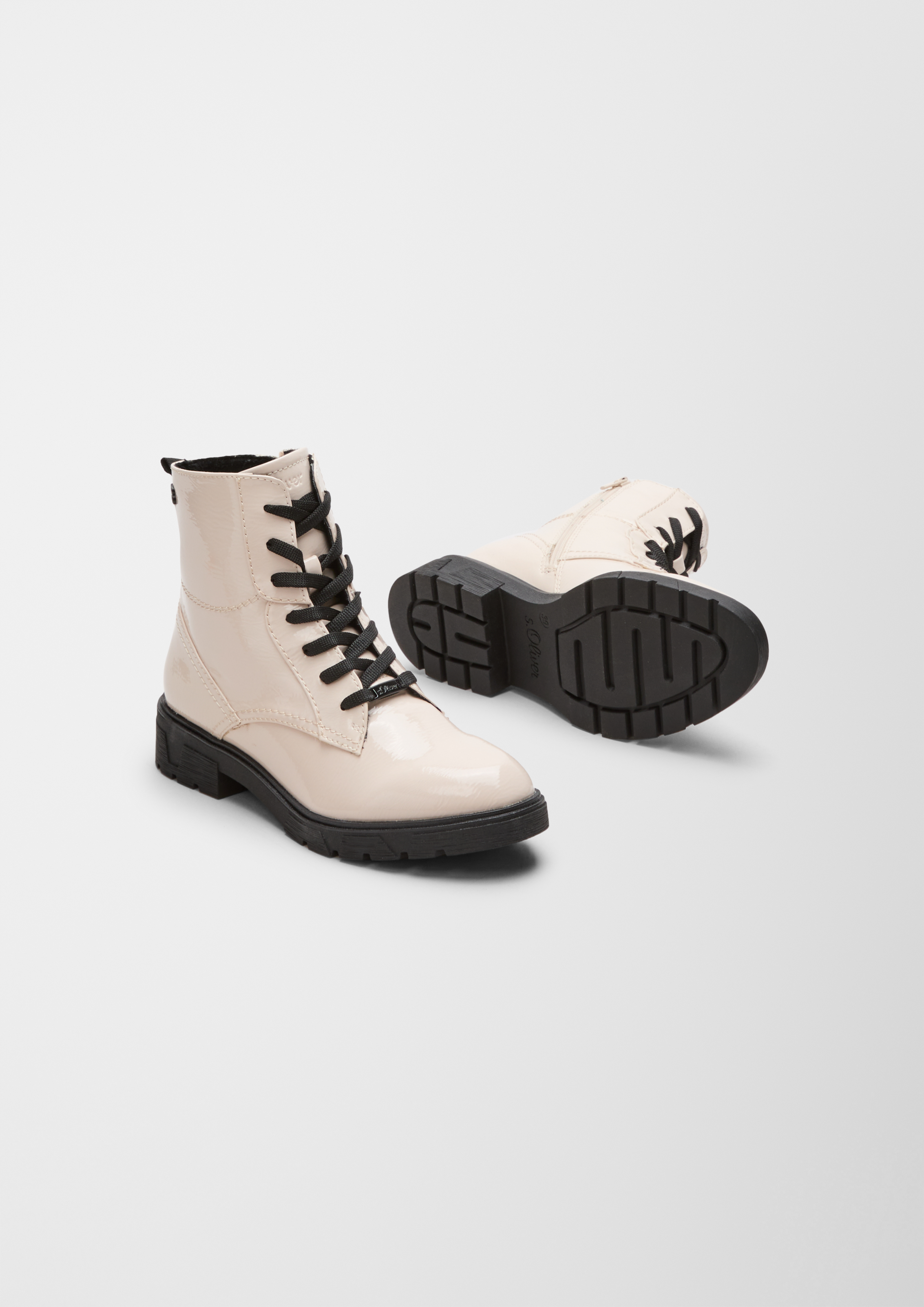 s.Oliver Schnürboots mit Reißverschluss