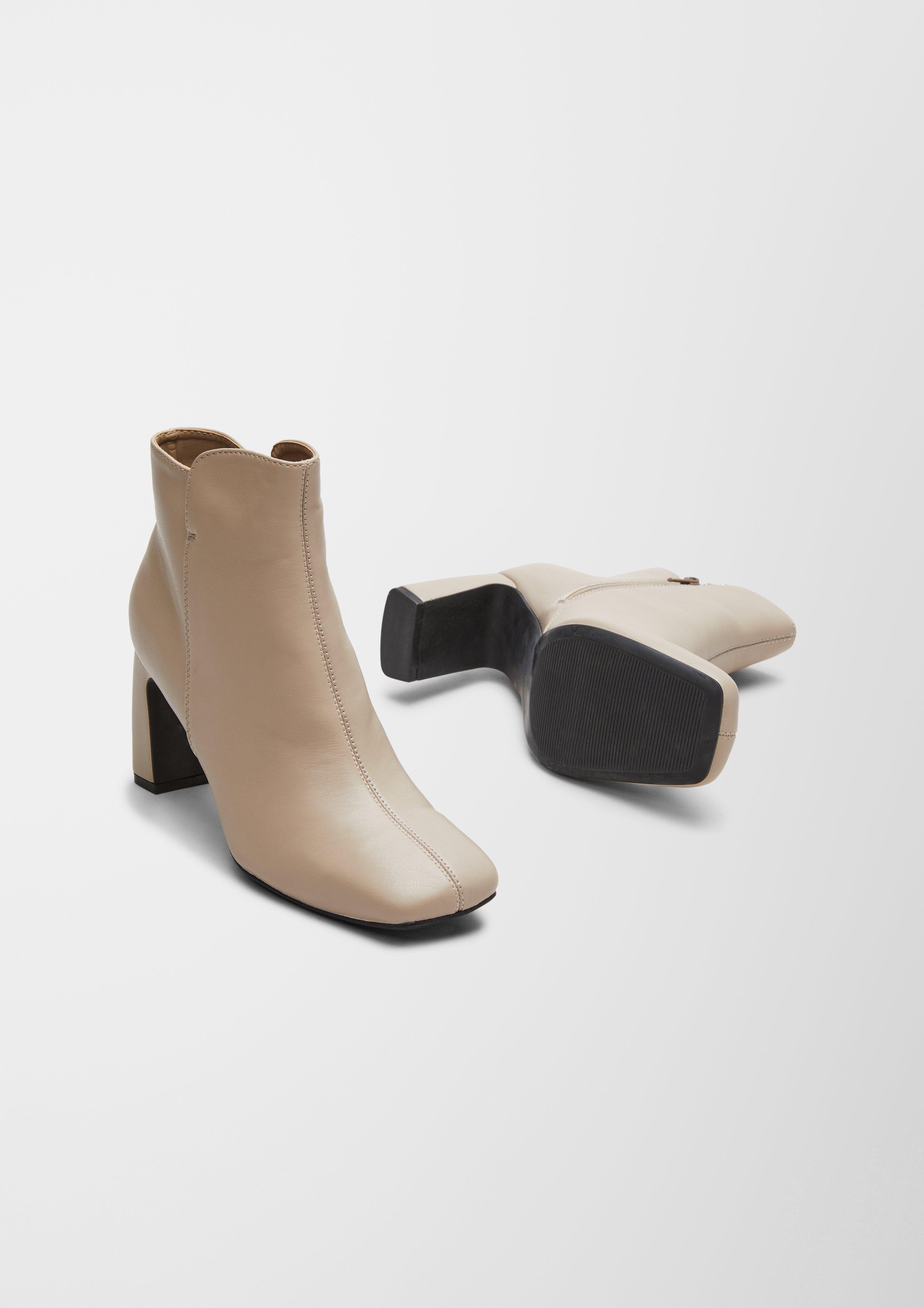 s.Oliver Stiefel in Leder-Optik