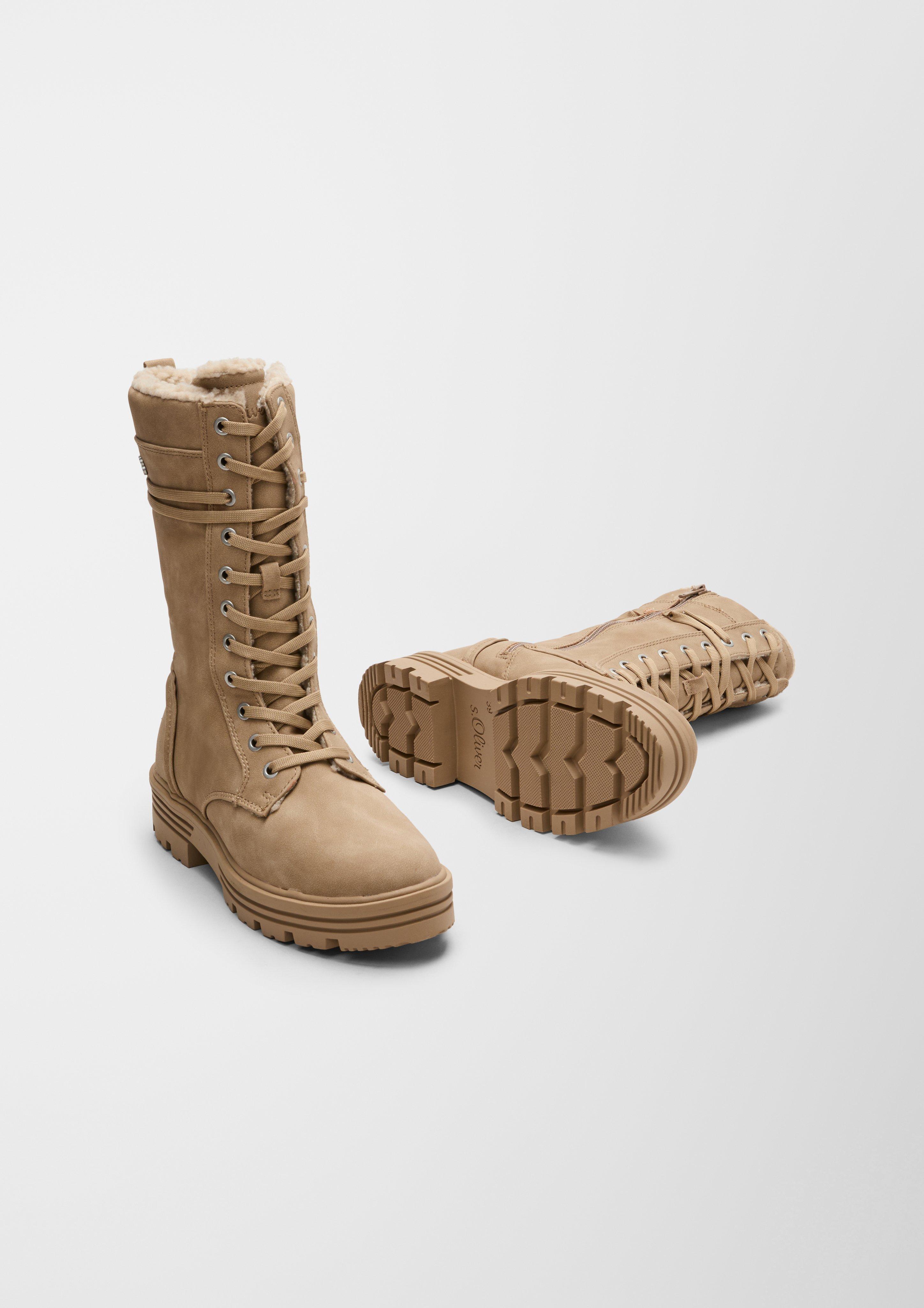 s.Oliver Winterstiefel mit Teddyplüsch