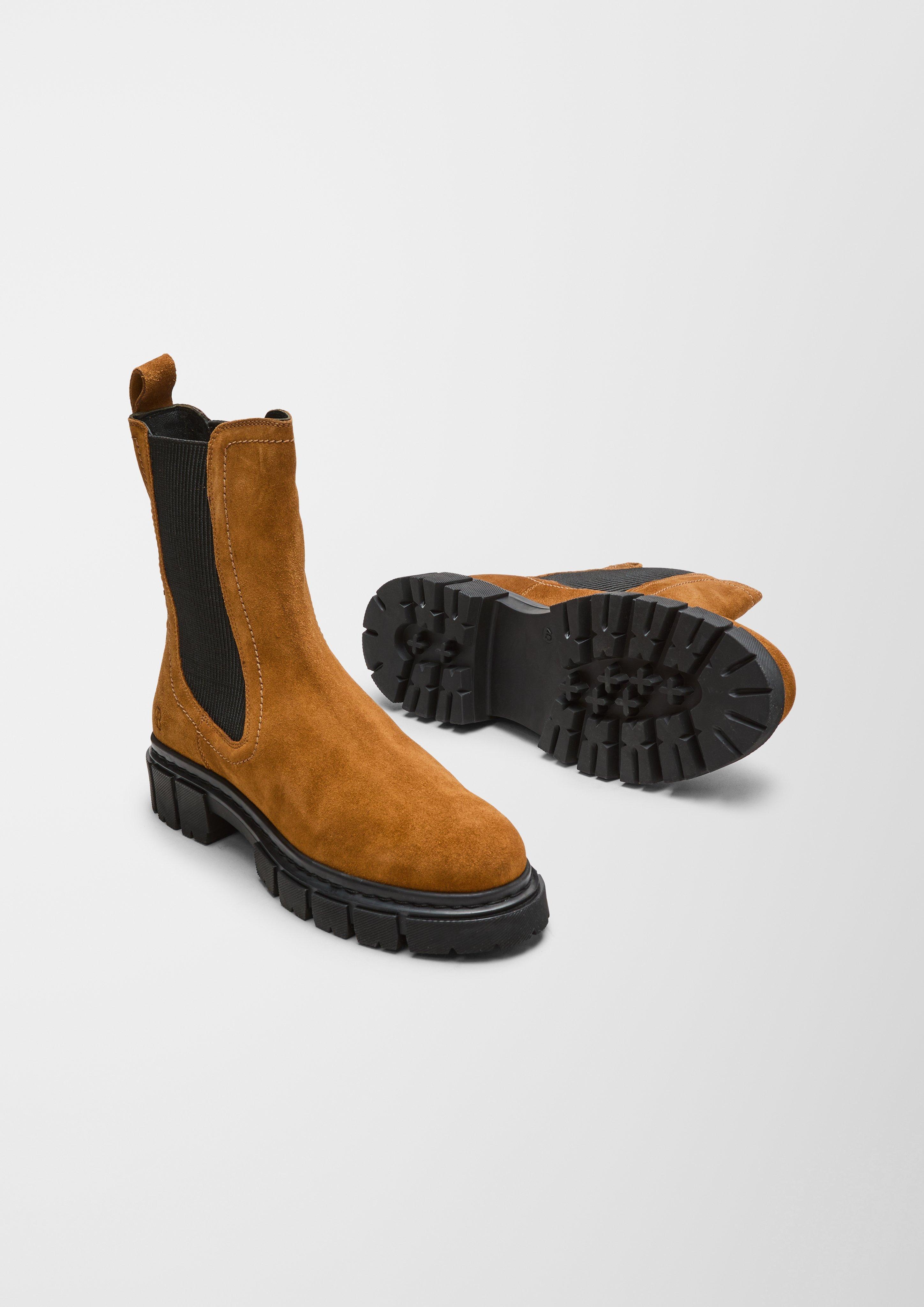 s.Oliver Stiefel aus Veloursleder