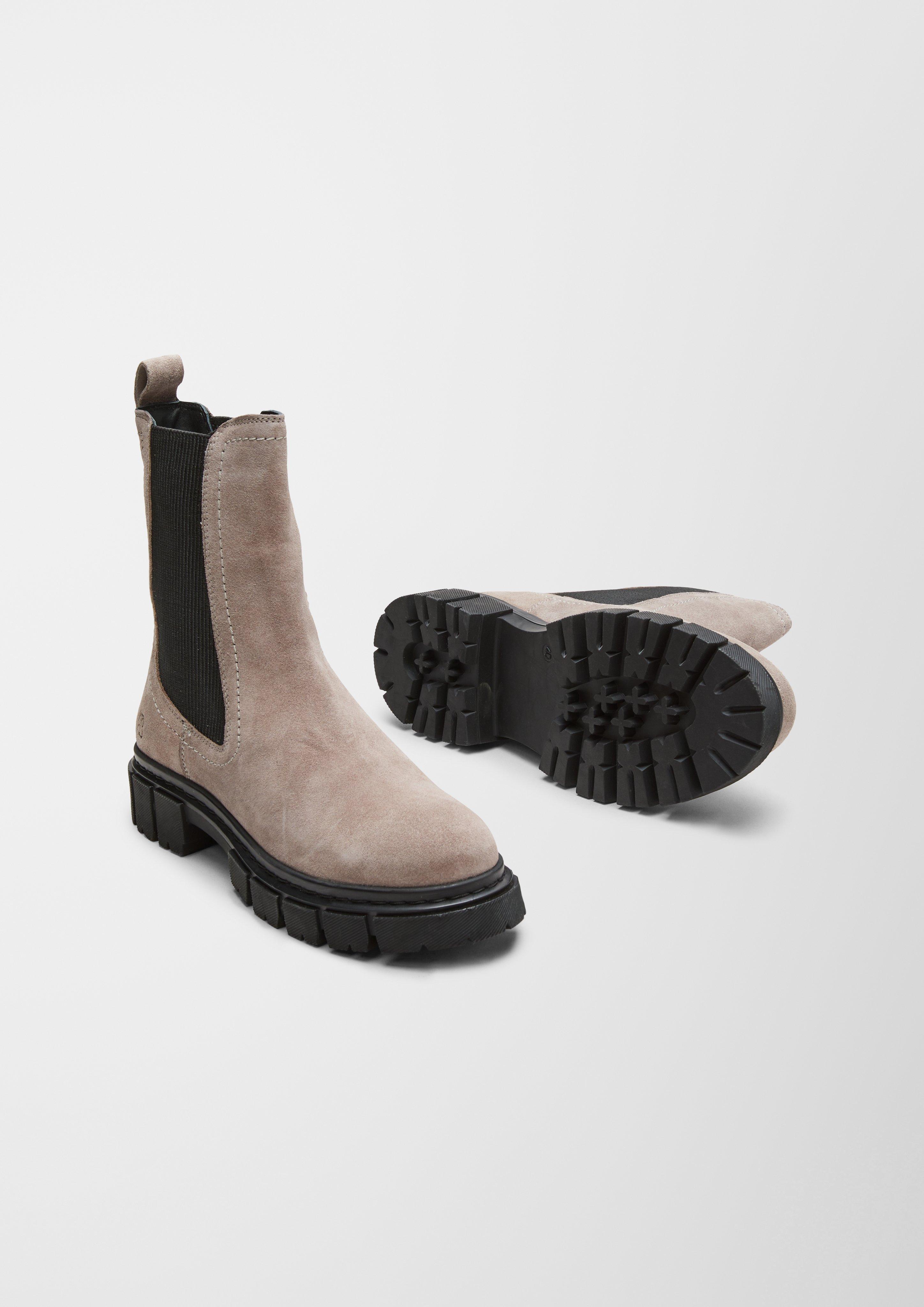 s.Oliver Stiefel aus Veloursleder