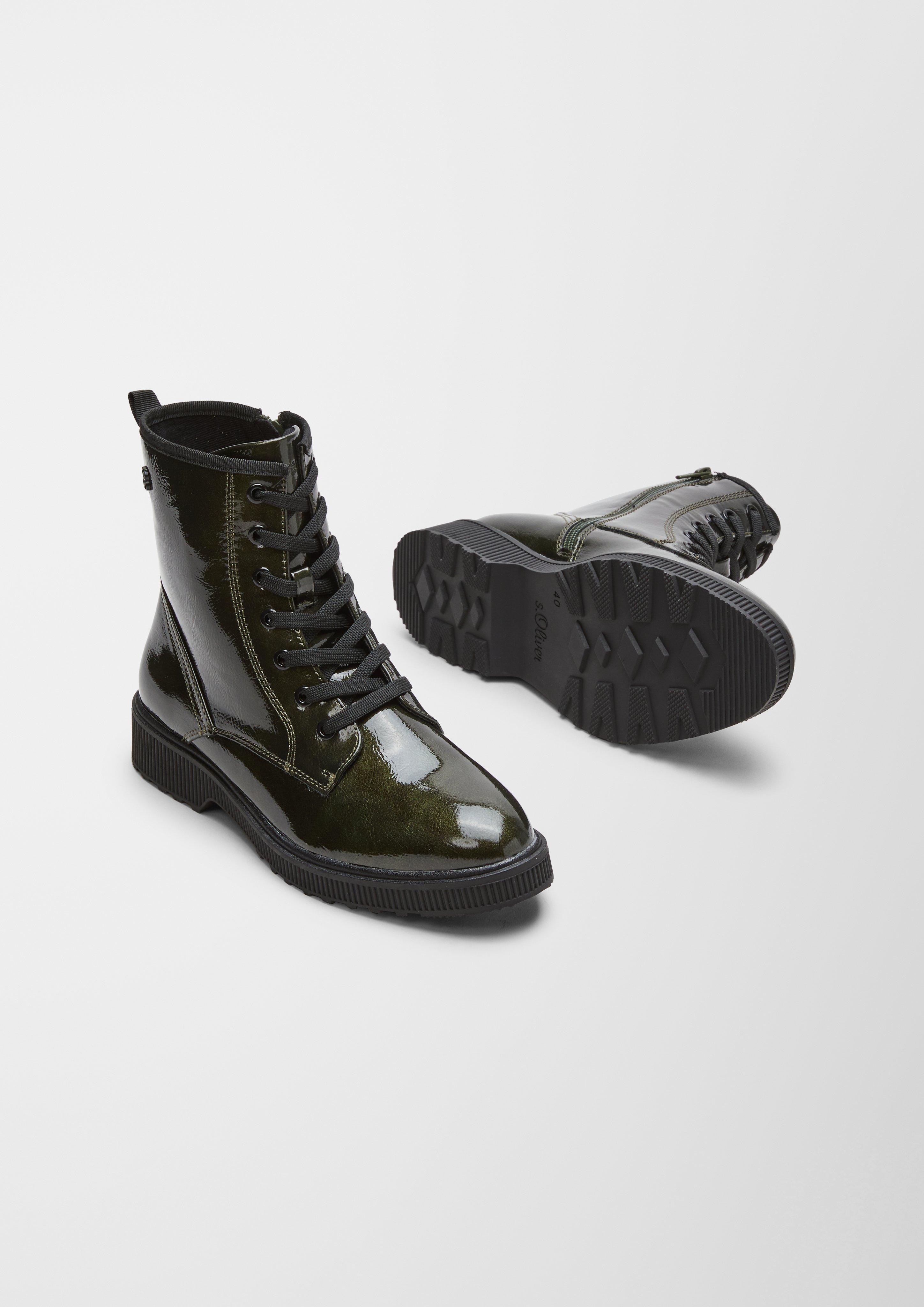 s.Oliver Boots in Lackleder-Optik