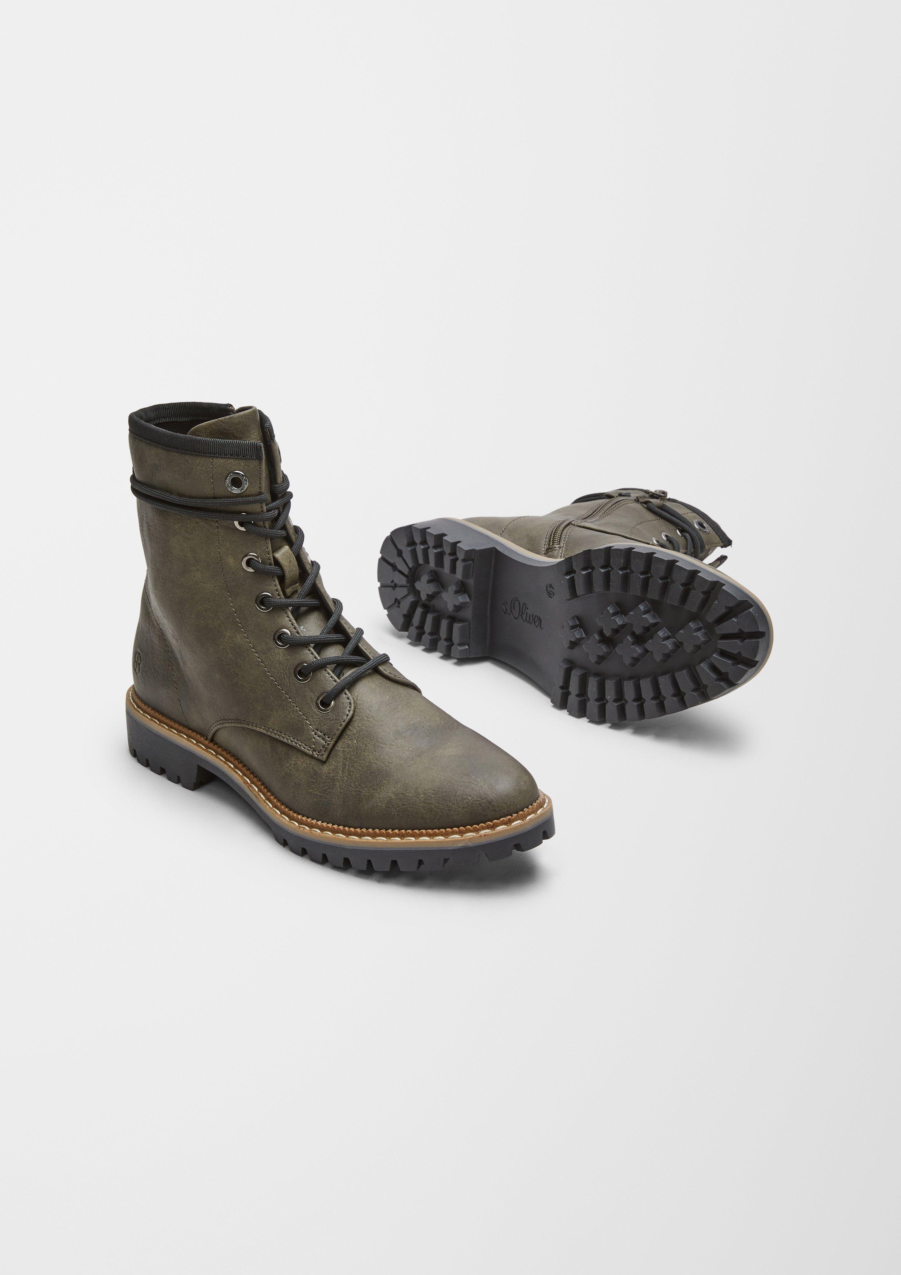 s.Oliver Stiefel im Lederlook