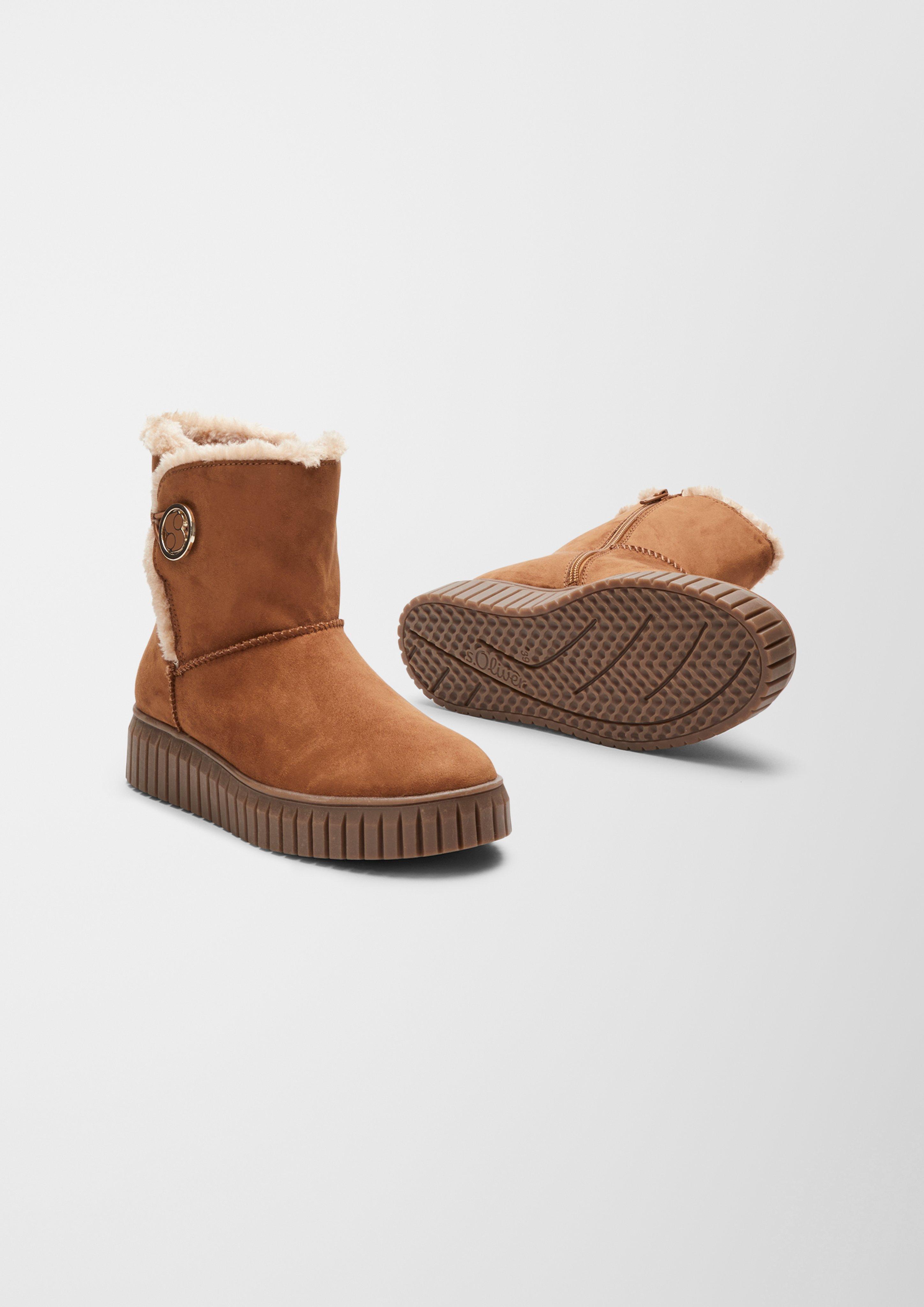 s.Oliver Stiefeletten mit Plüschfutter