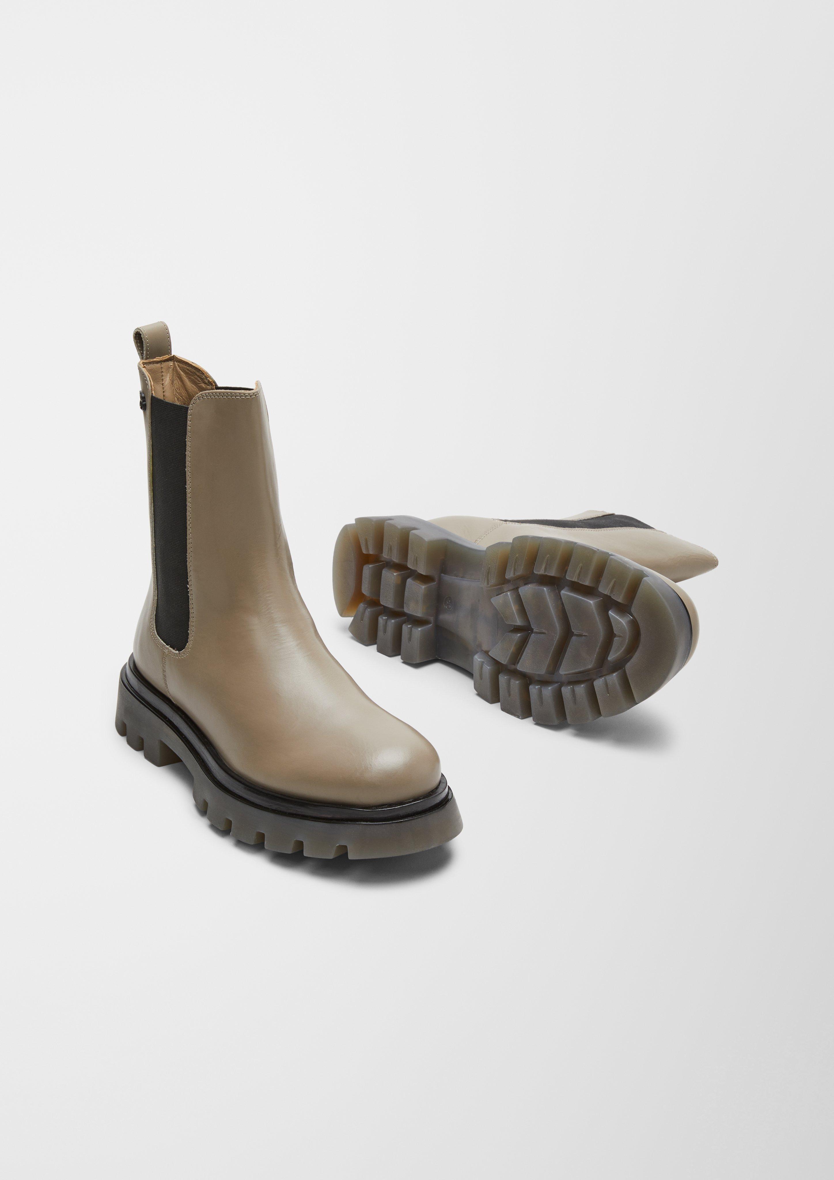 s.Oliver Gefütterte Lederstiefel