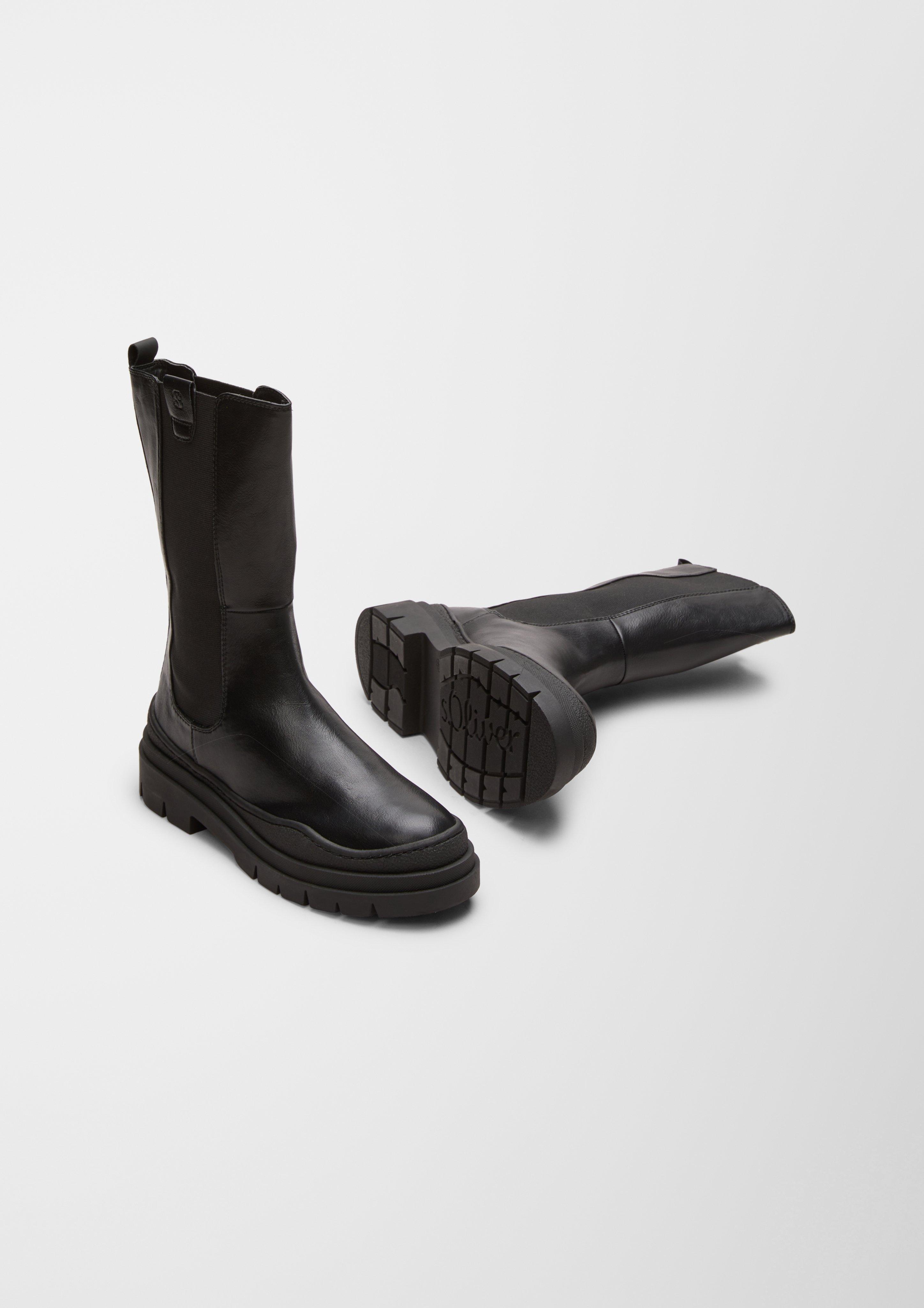 s.Oliver Stiefel in Leder-Optik