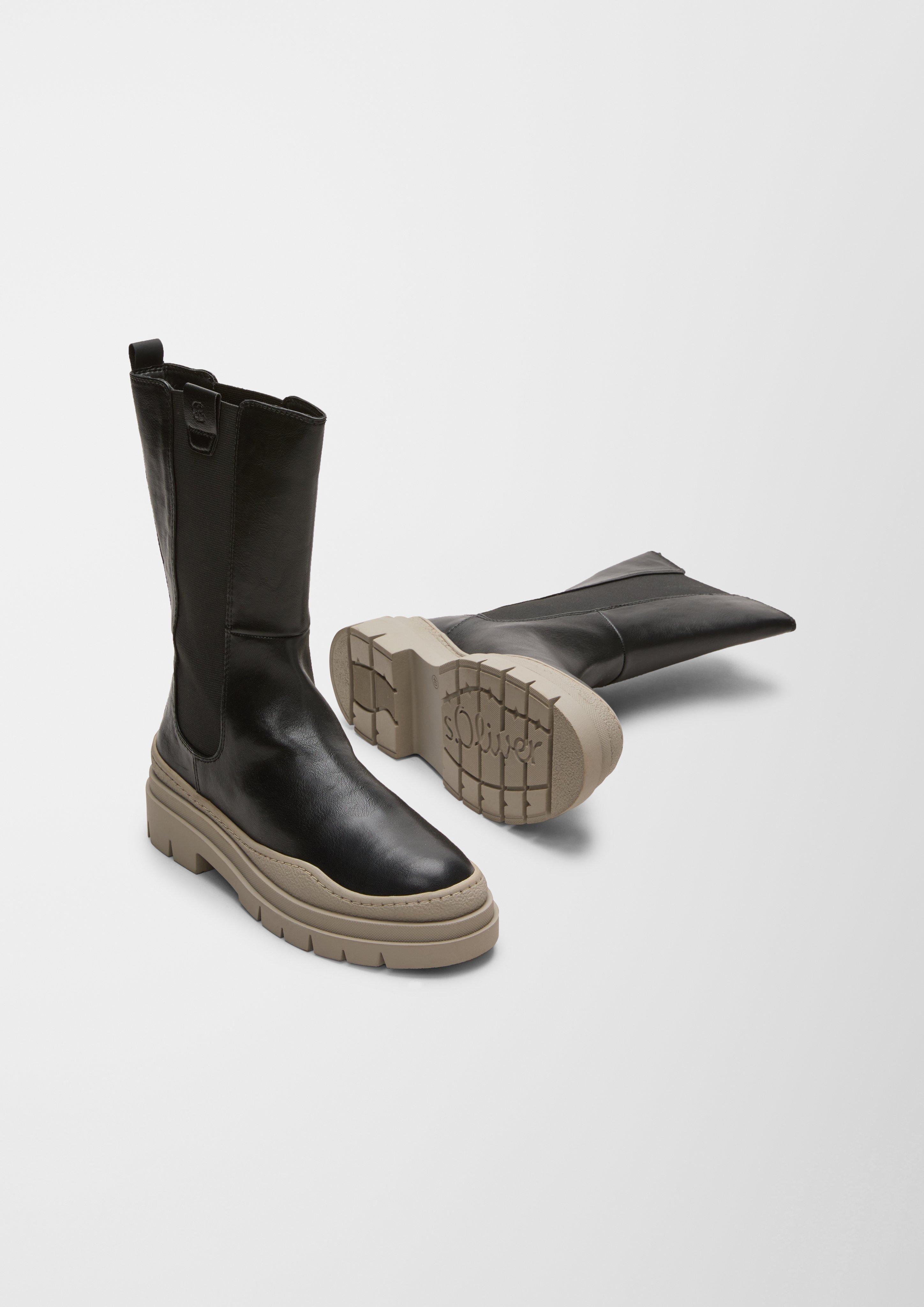 s.Oliver Stiefel in Leder-Optik