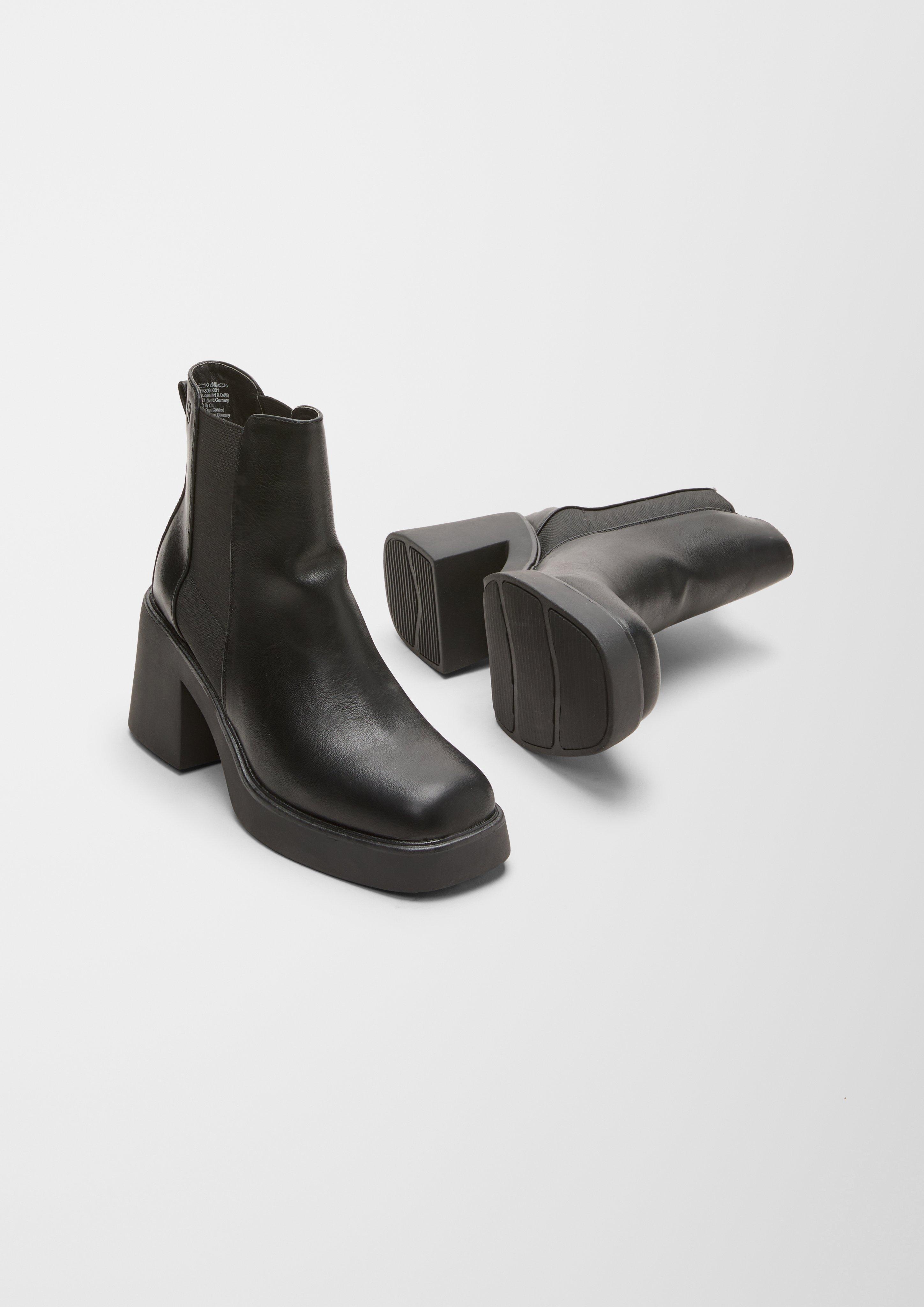 s.Oliver Stiefel mit Blockabsatz