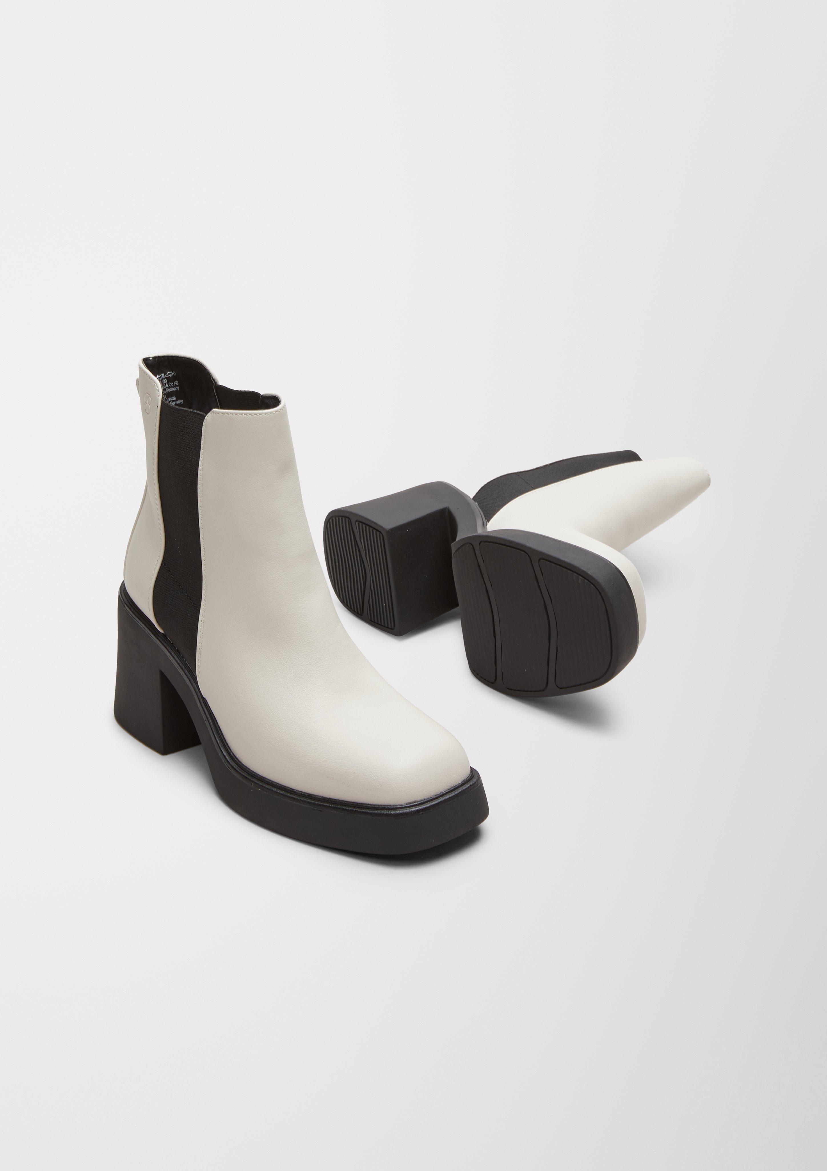 s.Oliver Stiefel mit Blockabsatz