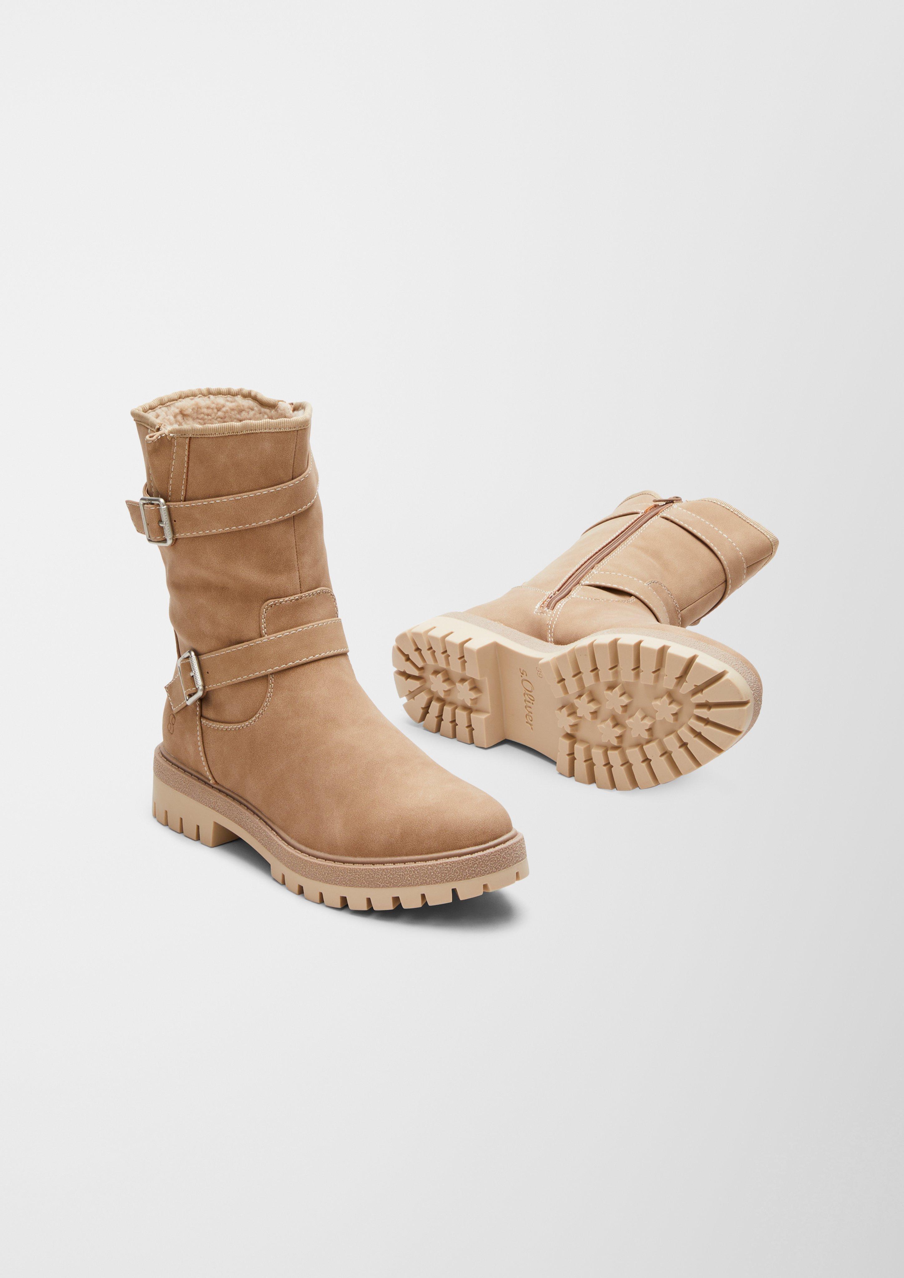 s.Oliver Winterstiefel mit Teddyplüsch