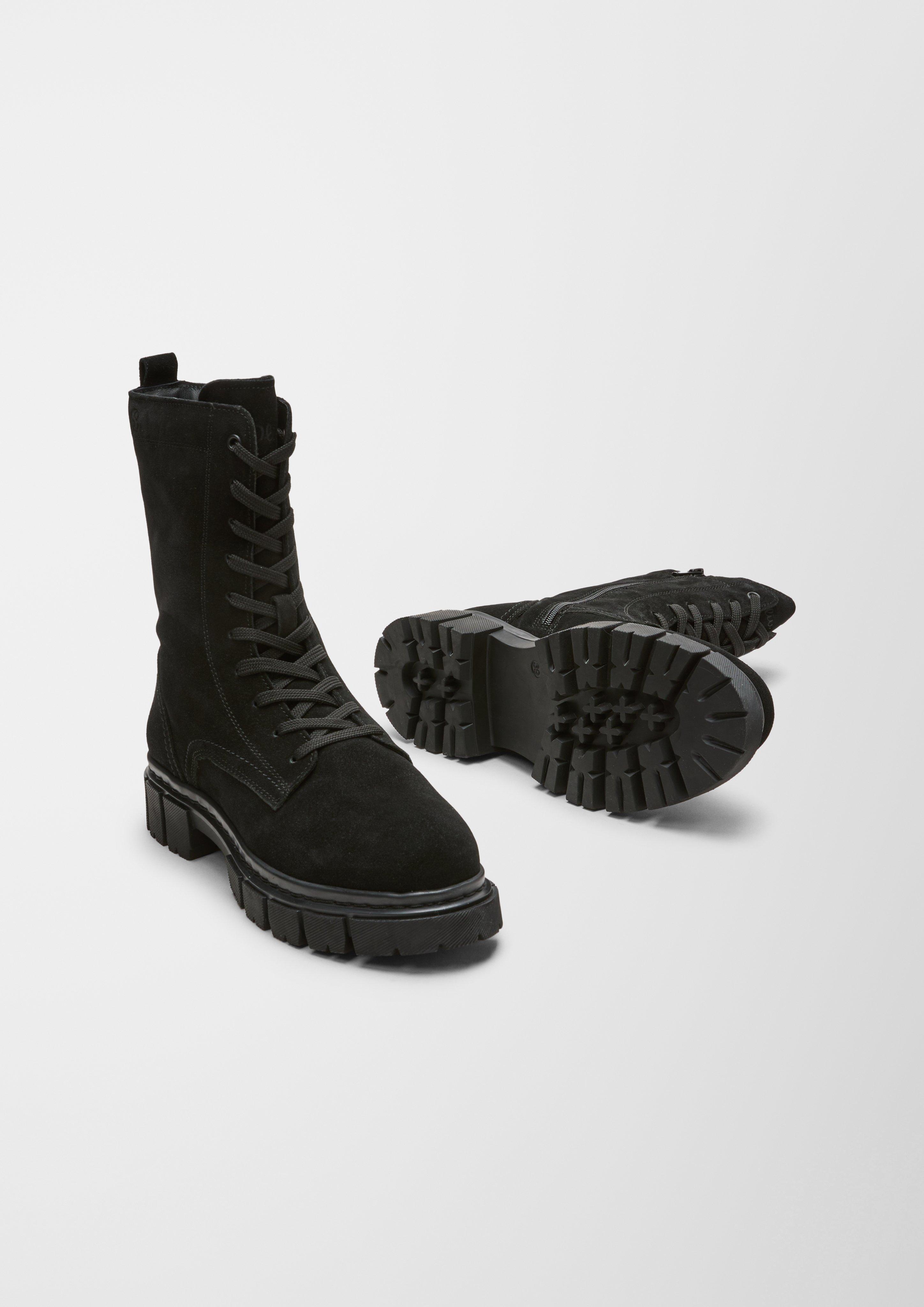 s.Oliver Warm gefütterte Lederstiefel