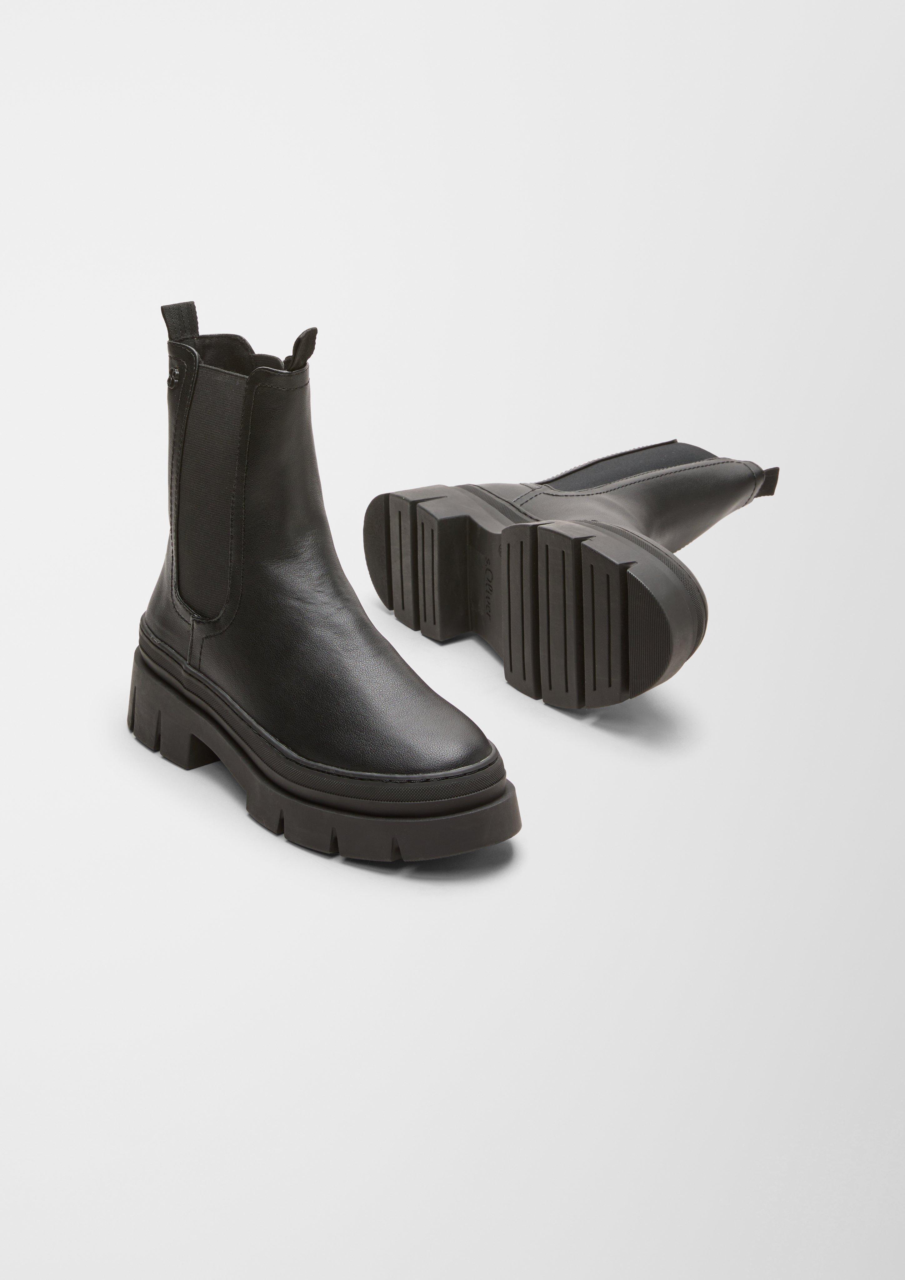 s.Oliver Stiefel in Leder-Optik