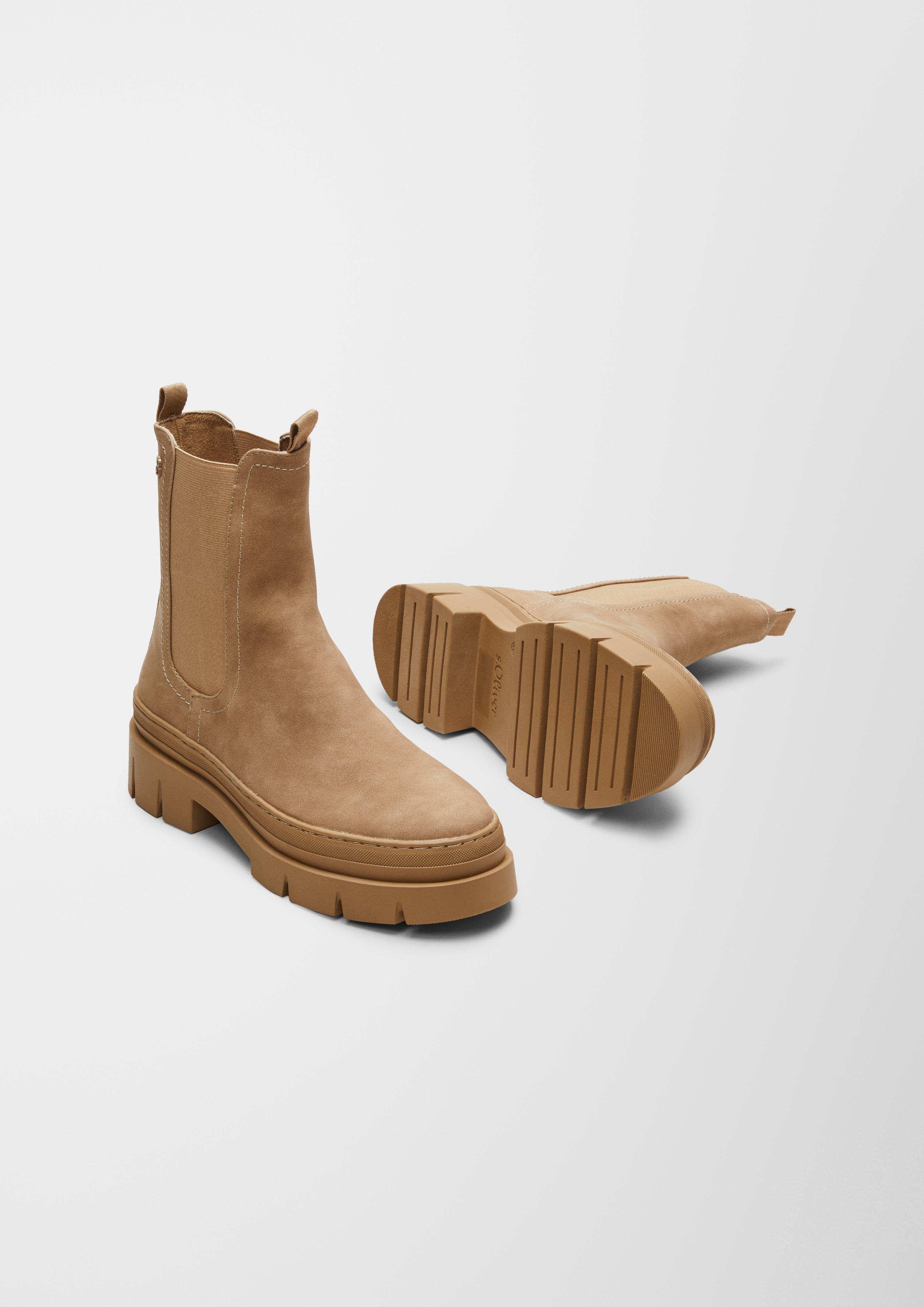 s.Oliver Stiefel in Leder-Optik