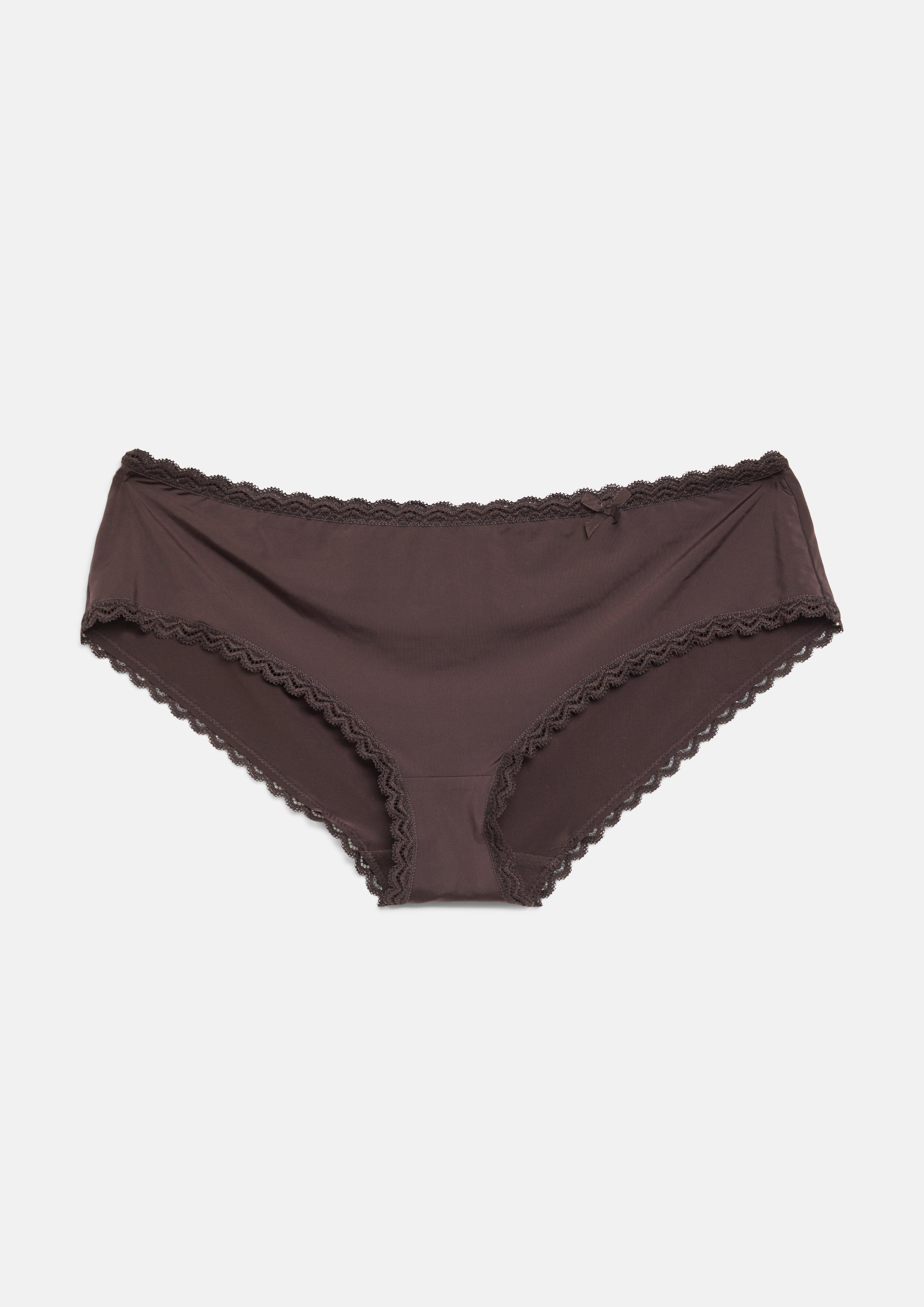 Nohavičky panty vo farbe tmavohnedá od s.Oliver