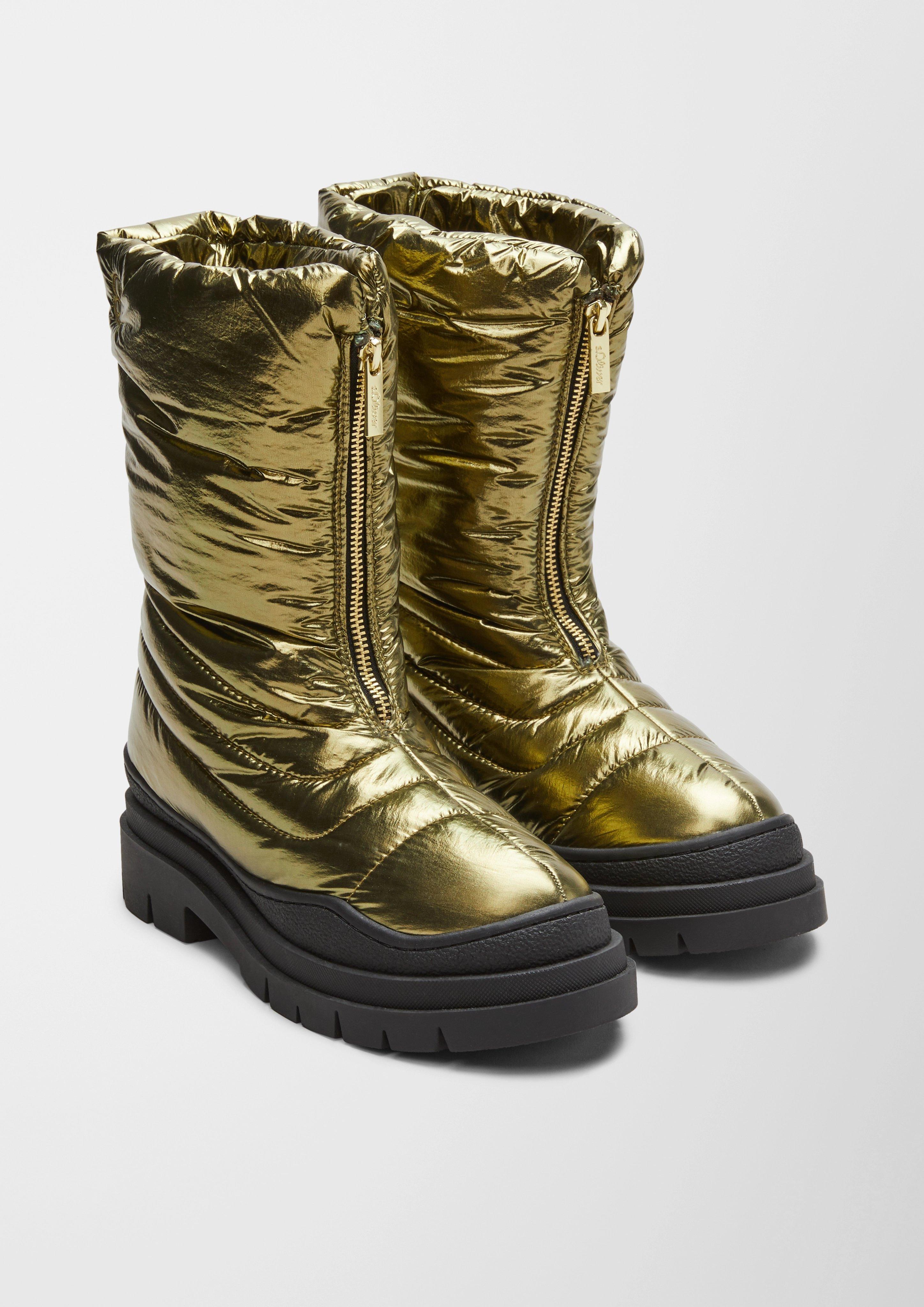 S.Oliver Boots in Metallic-Optik