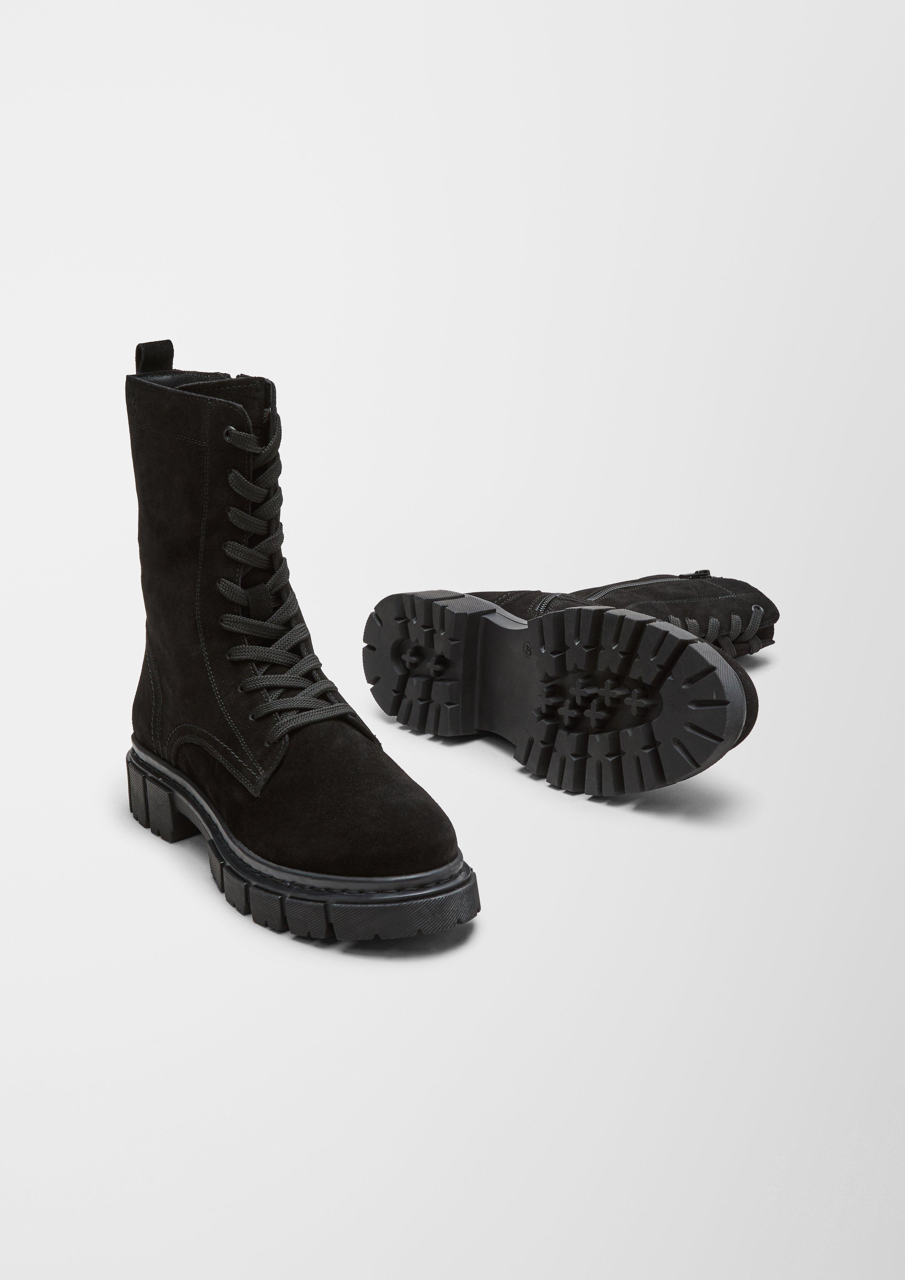 s.Oliver Stiefel aus Veloursleder