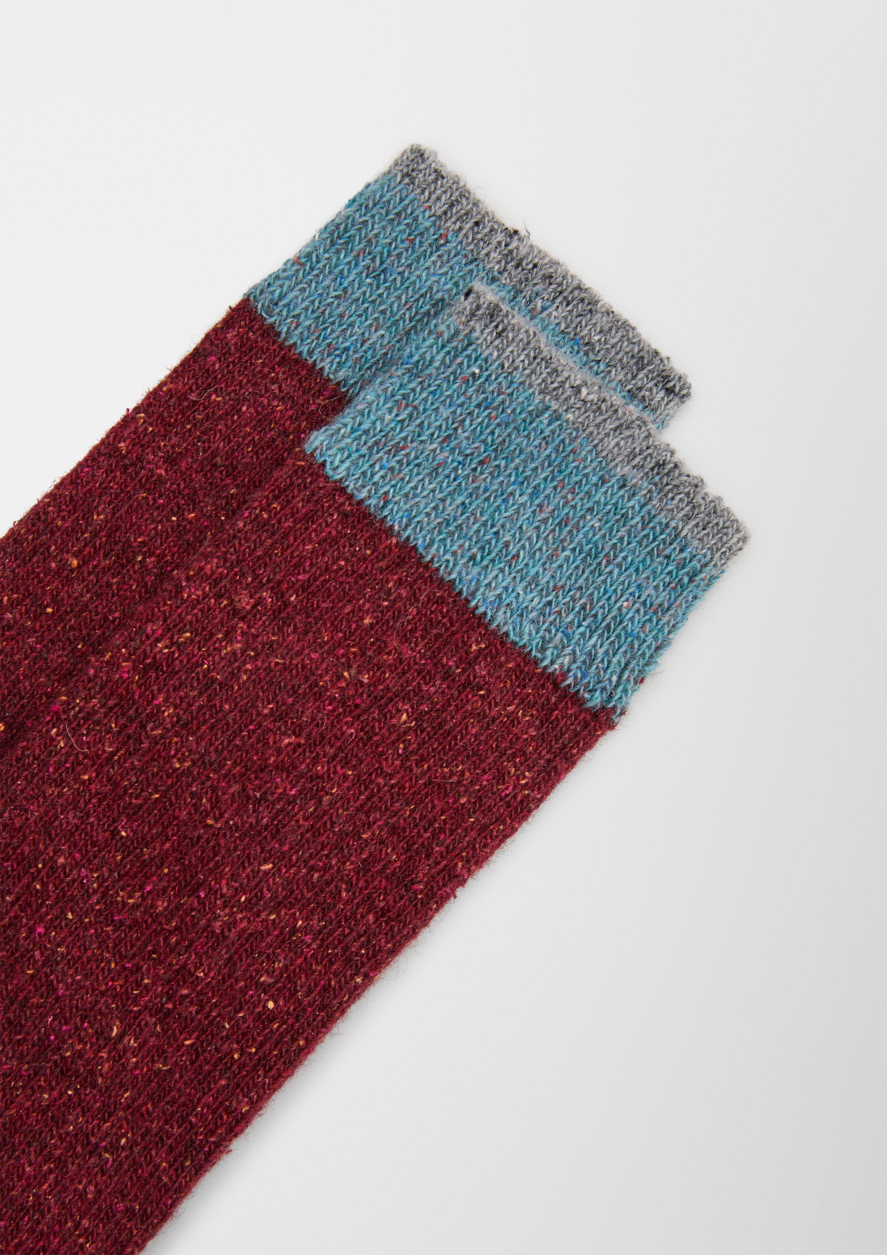 s.Oliver Melierte Stricksocken aus Woll-Seide-Mix