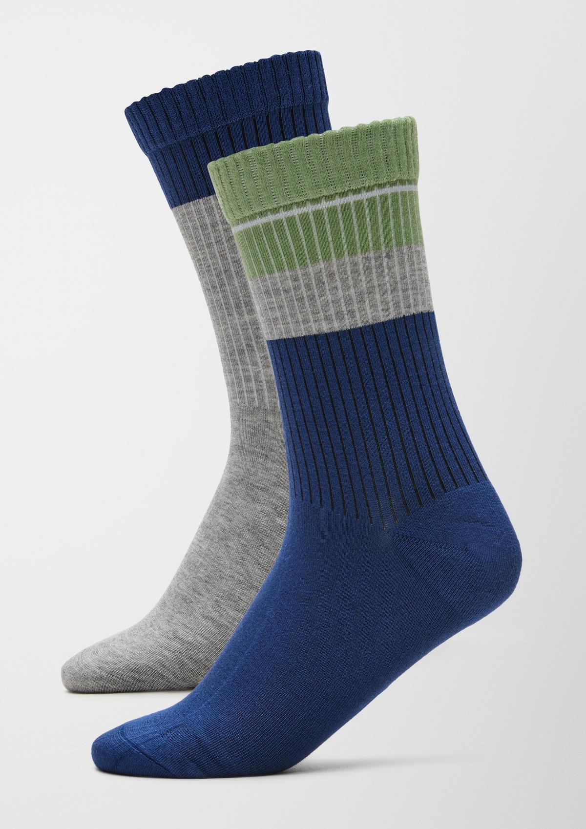 Socken - hellgrau | Lange Socken