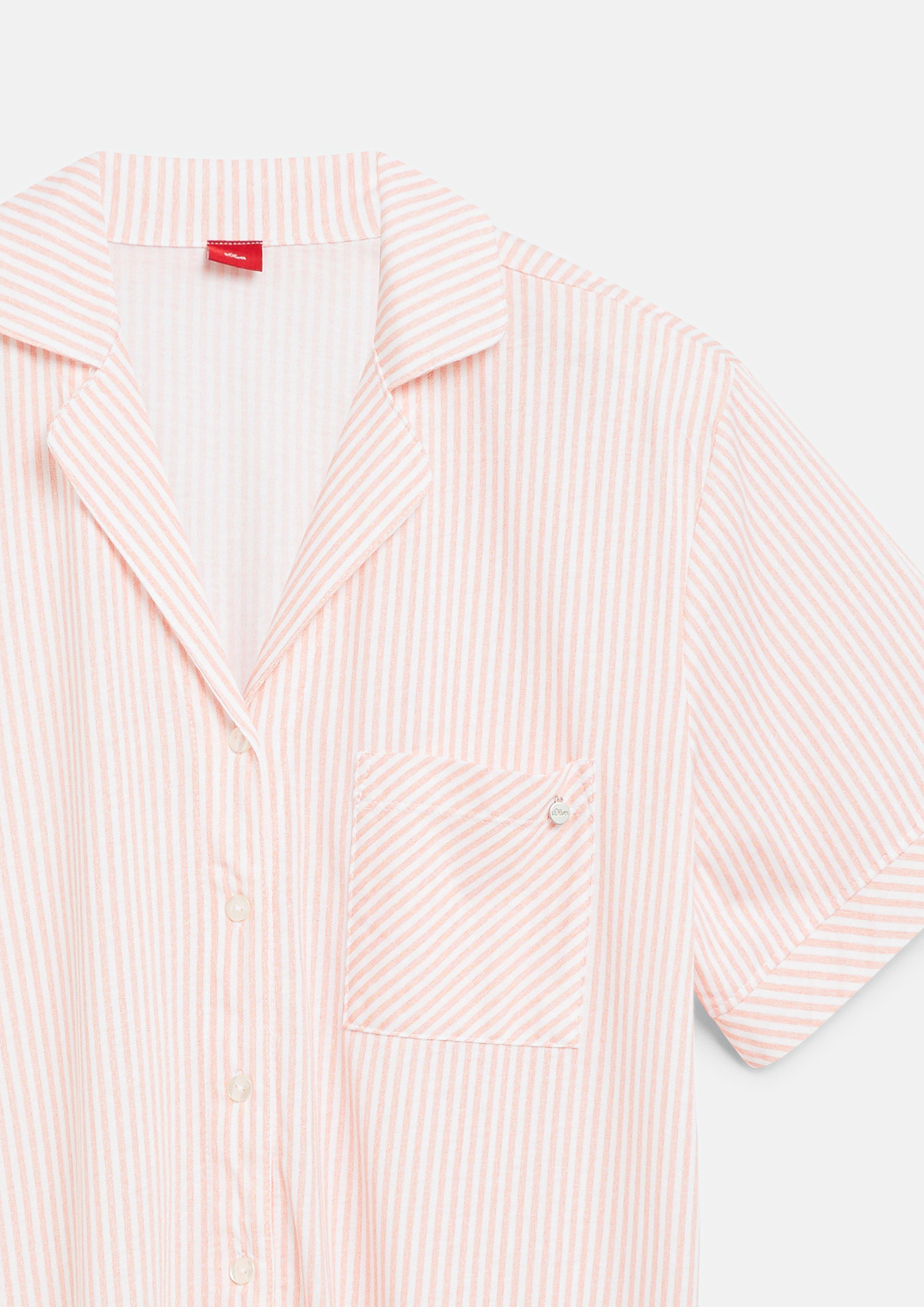 Damen Pyjamaoberteil in orange von s.Oliver