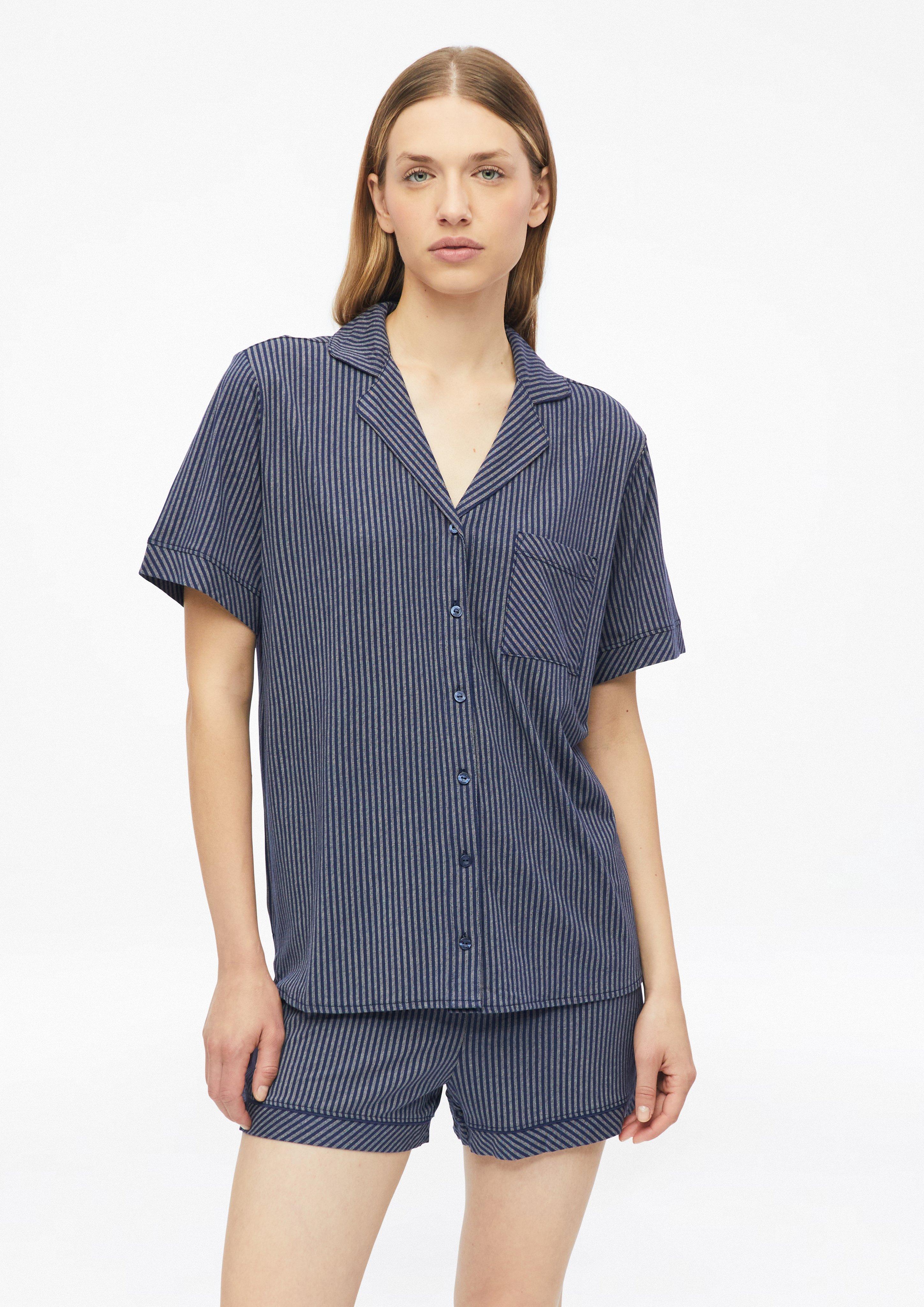 Haut de pyjama à manches courtes en bleu marine de s.Oliver