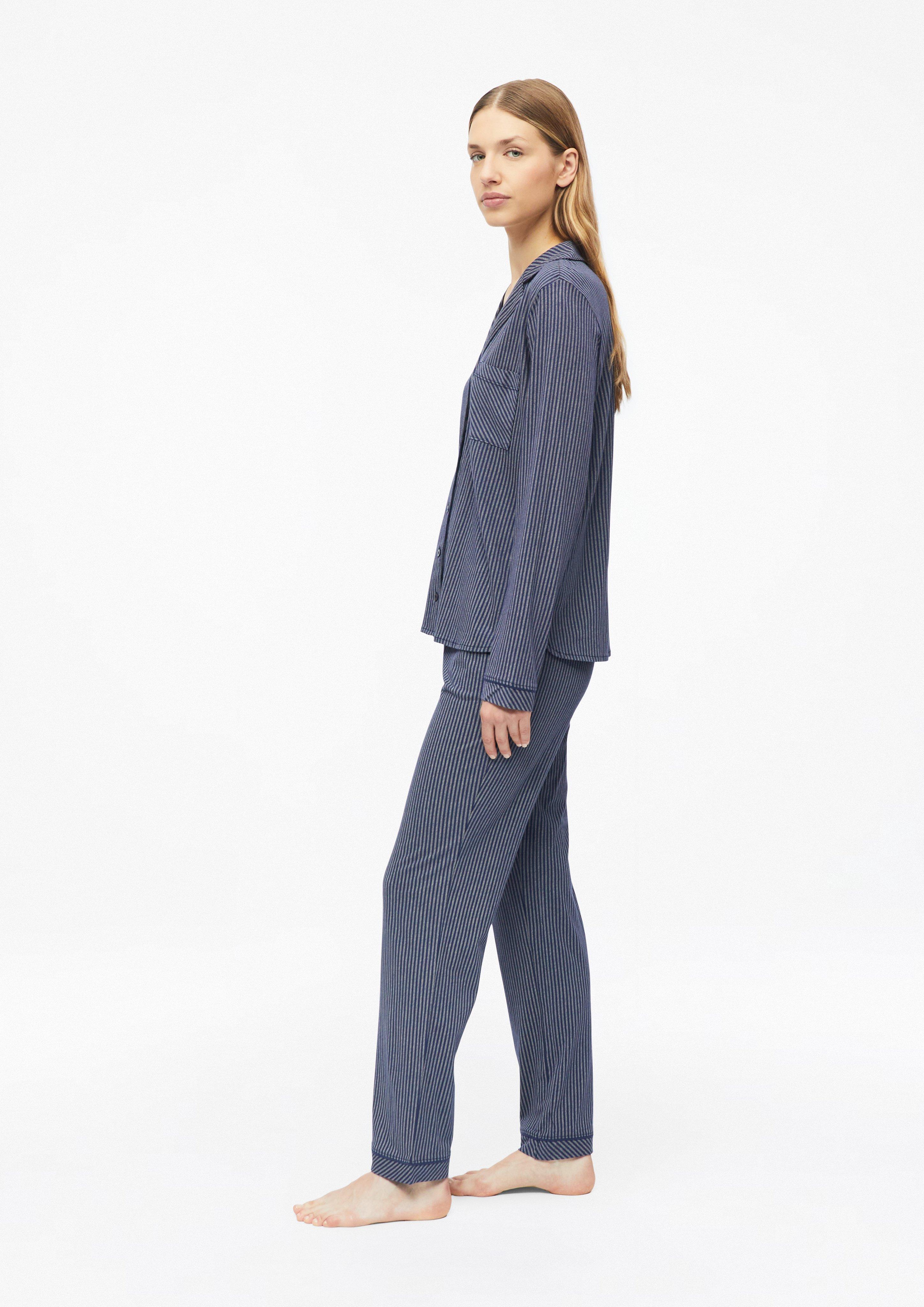 Damen Lange Pyjamahose in blau von s.Oliver