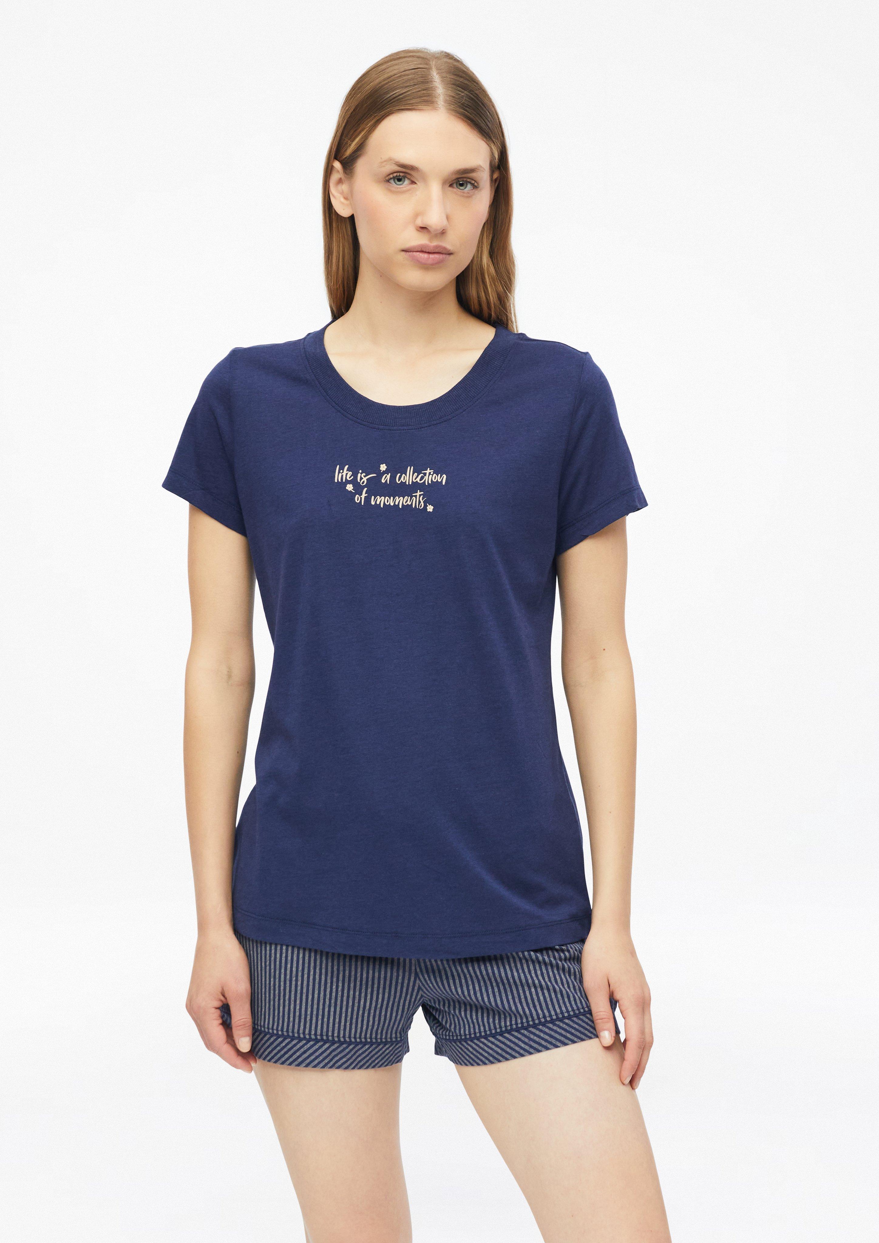 T-shirt à imprimé sur le devant en bleu marine de s.Oliver