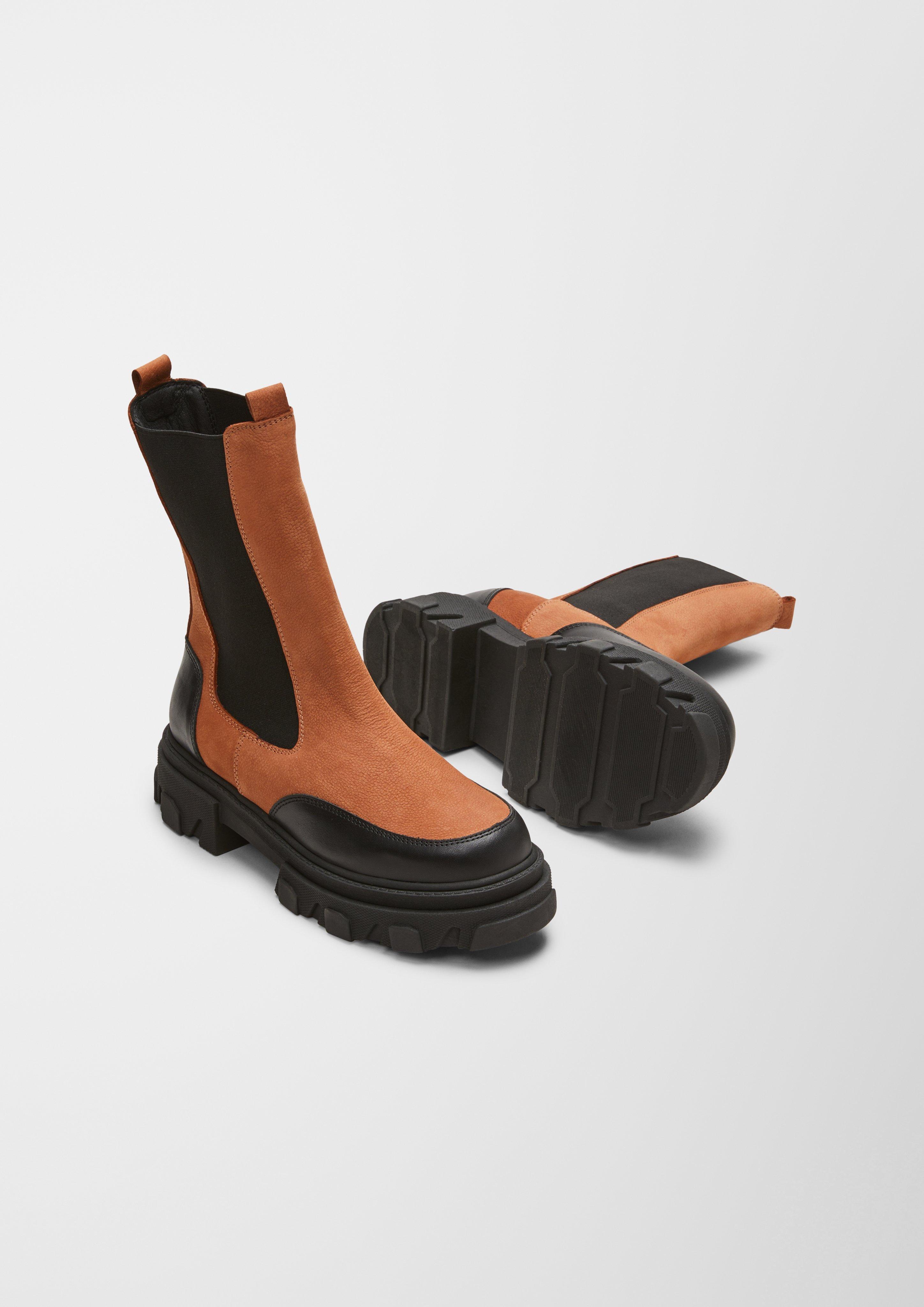 s.Oliver Stiefeletten im Materialmix