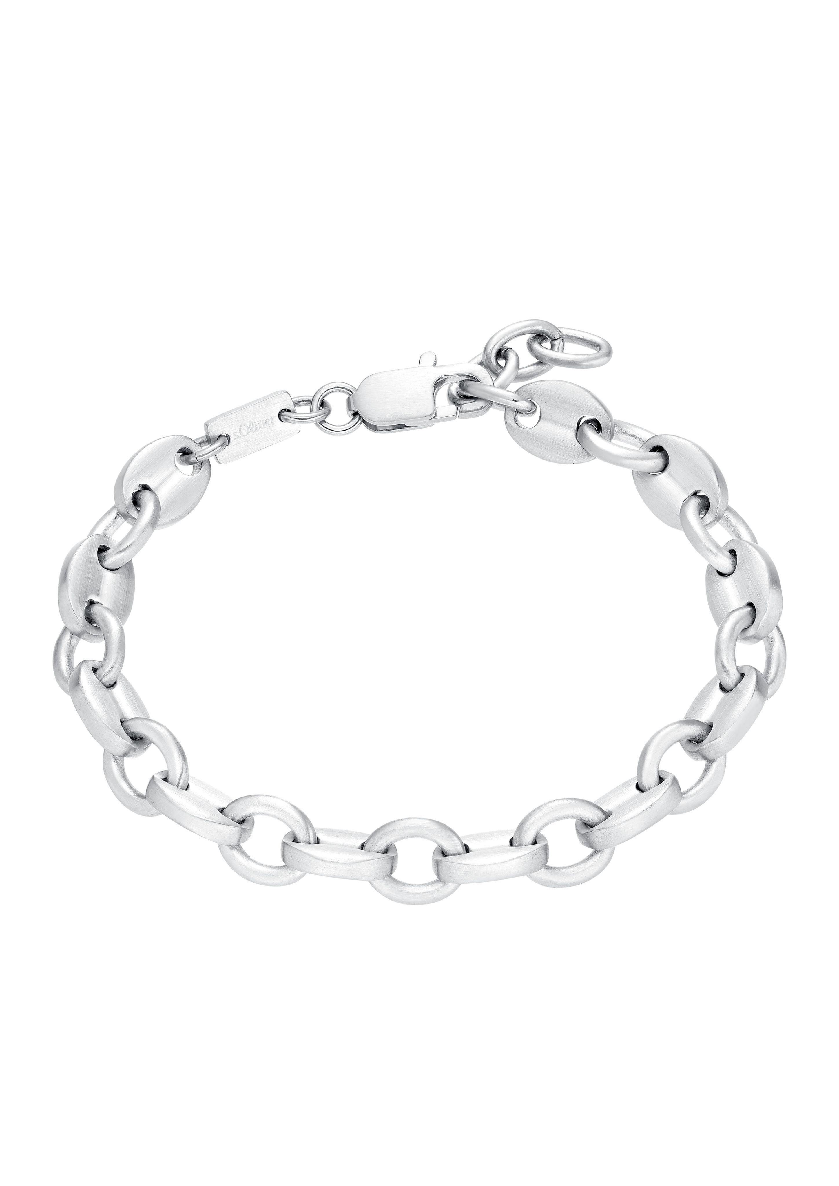Gliederarmband aus Edelstahl silber s.Oliver