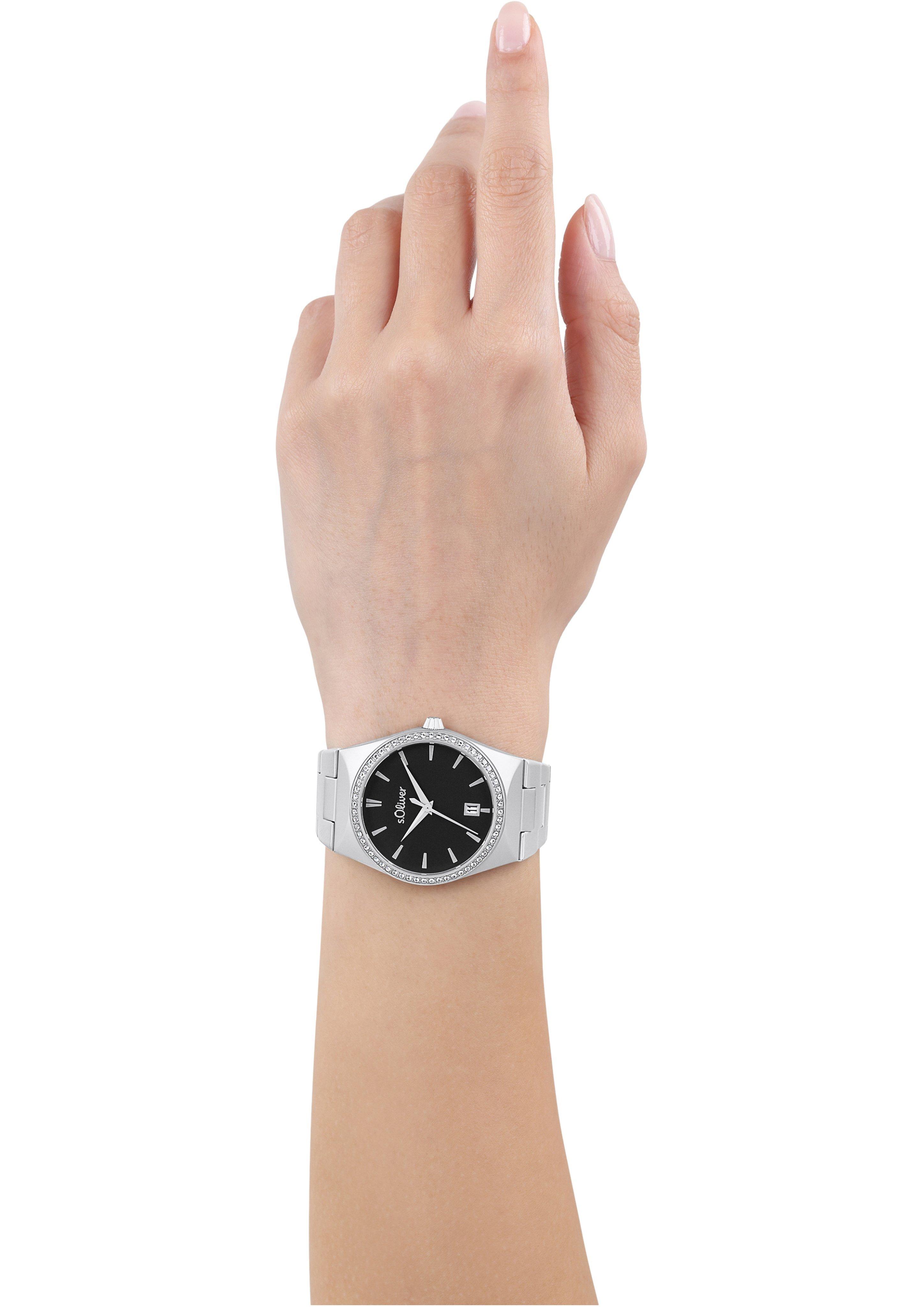 s.Oliver Moderne Edelstahluhr