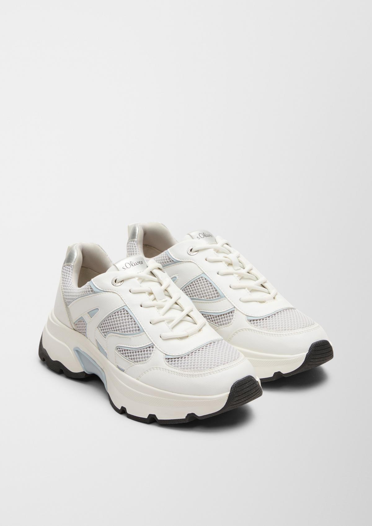 Vegane Sneaker Materialmix - im weiß