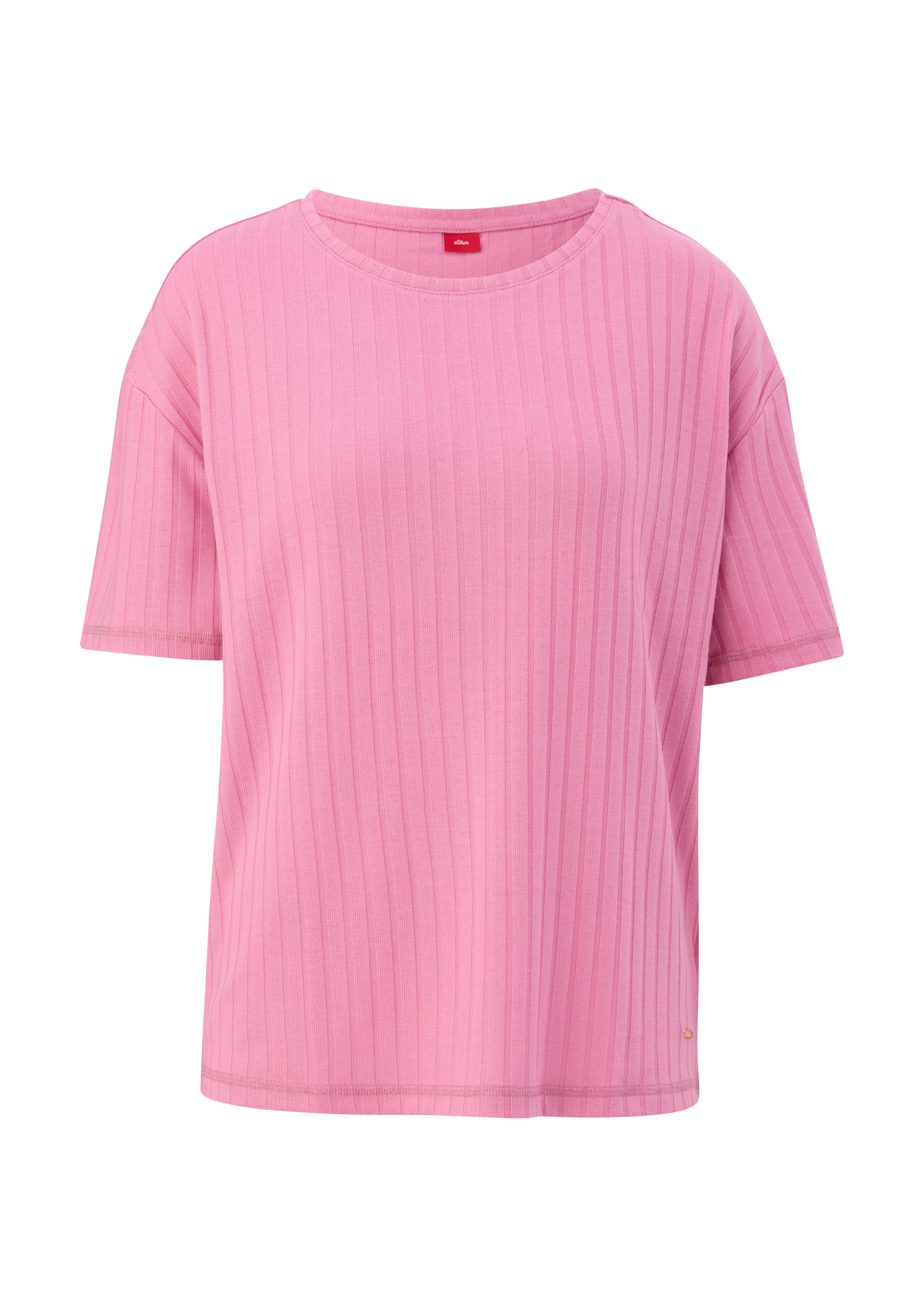 Pyjamashirt met ribstructuur