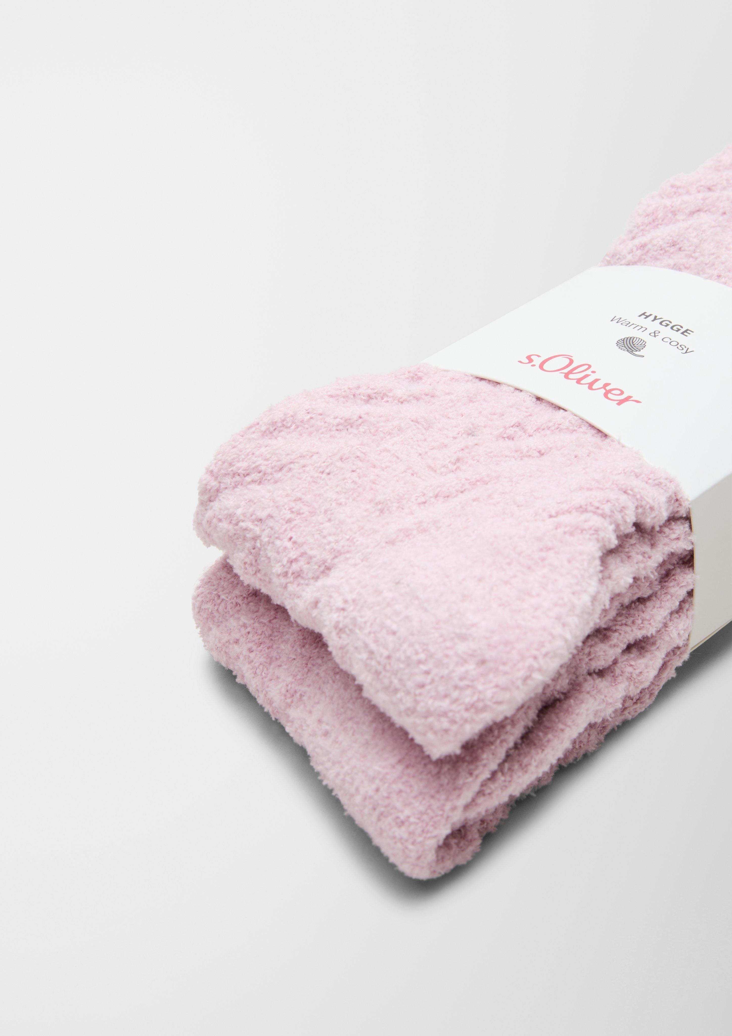 s.Oliver 2er-Pack Kuschelsocken mit Struktur