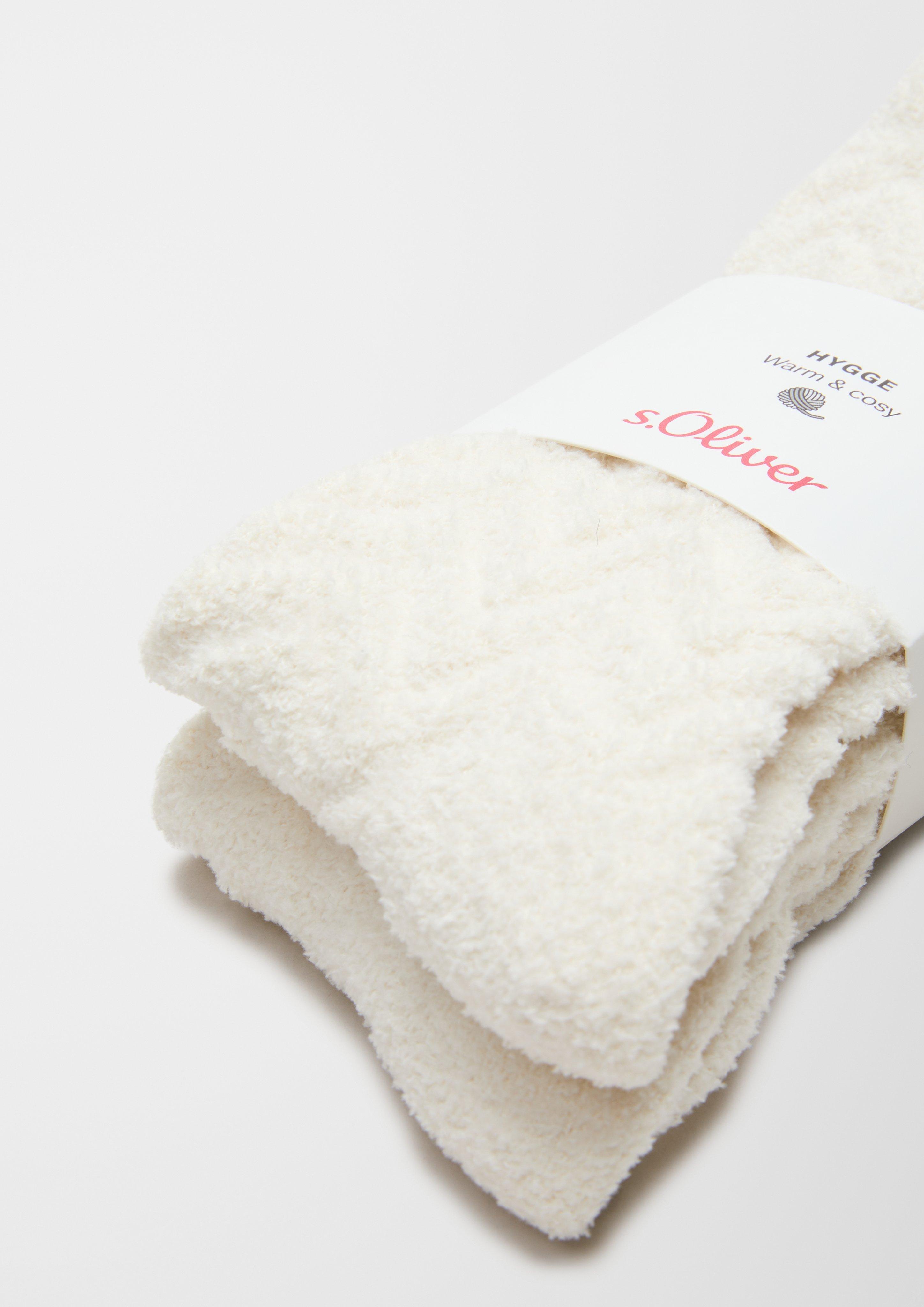 s.Oliver 2er-Pack Kuschelsocken mit Struktur