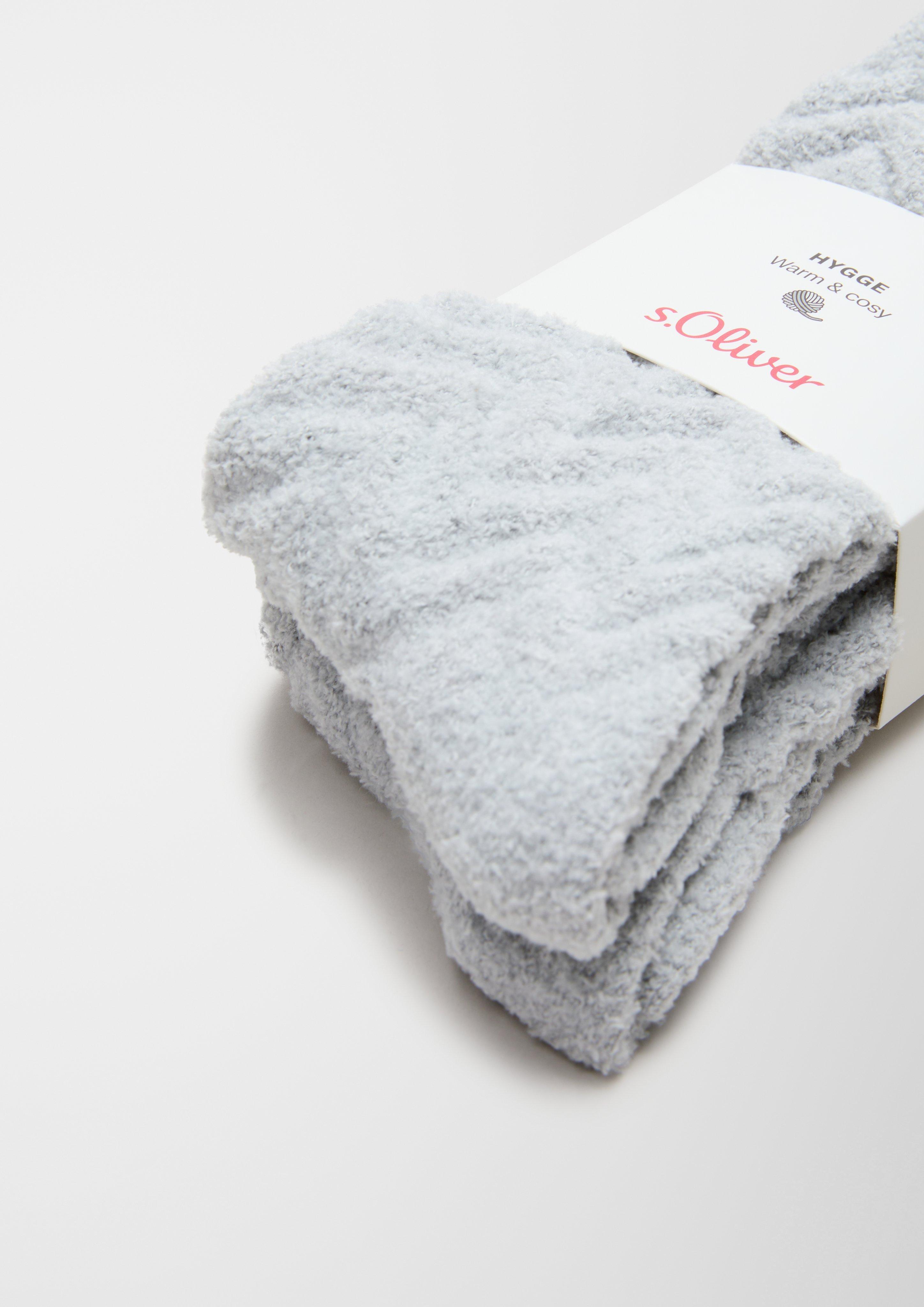s.Oliver 2er-Pack Kuschelsocken mit Struktur