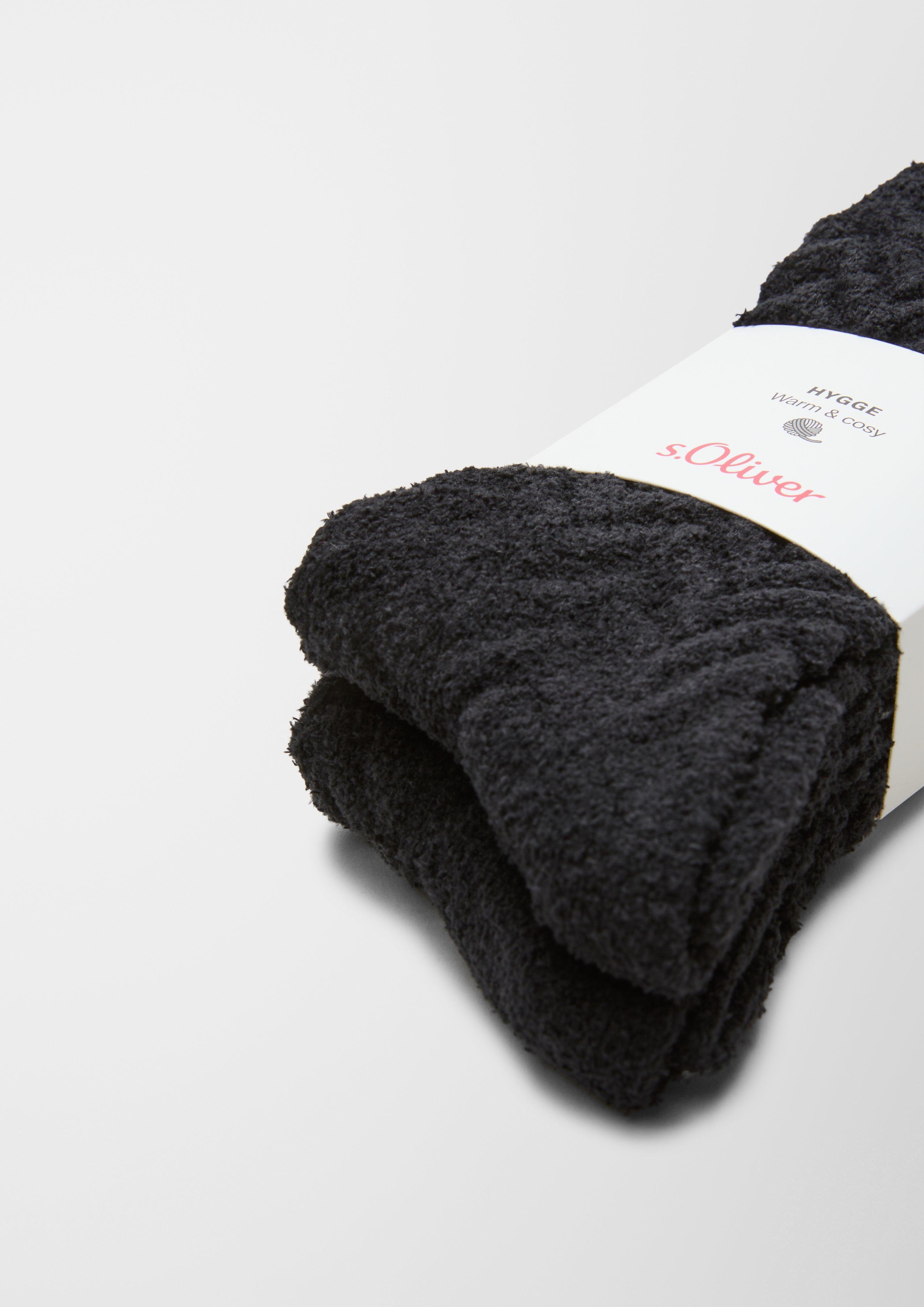 s.Oliver 2er-Pack Kuschelsocken mit Struktur