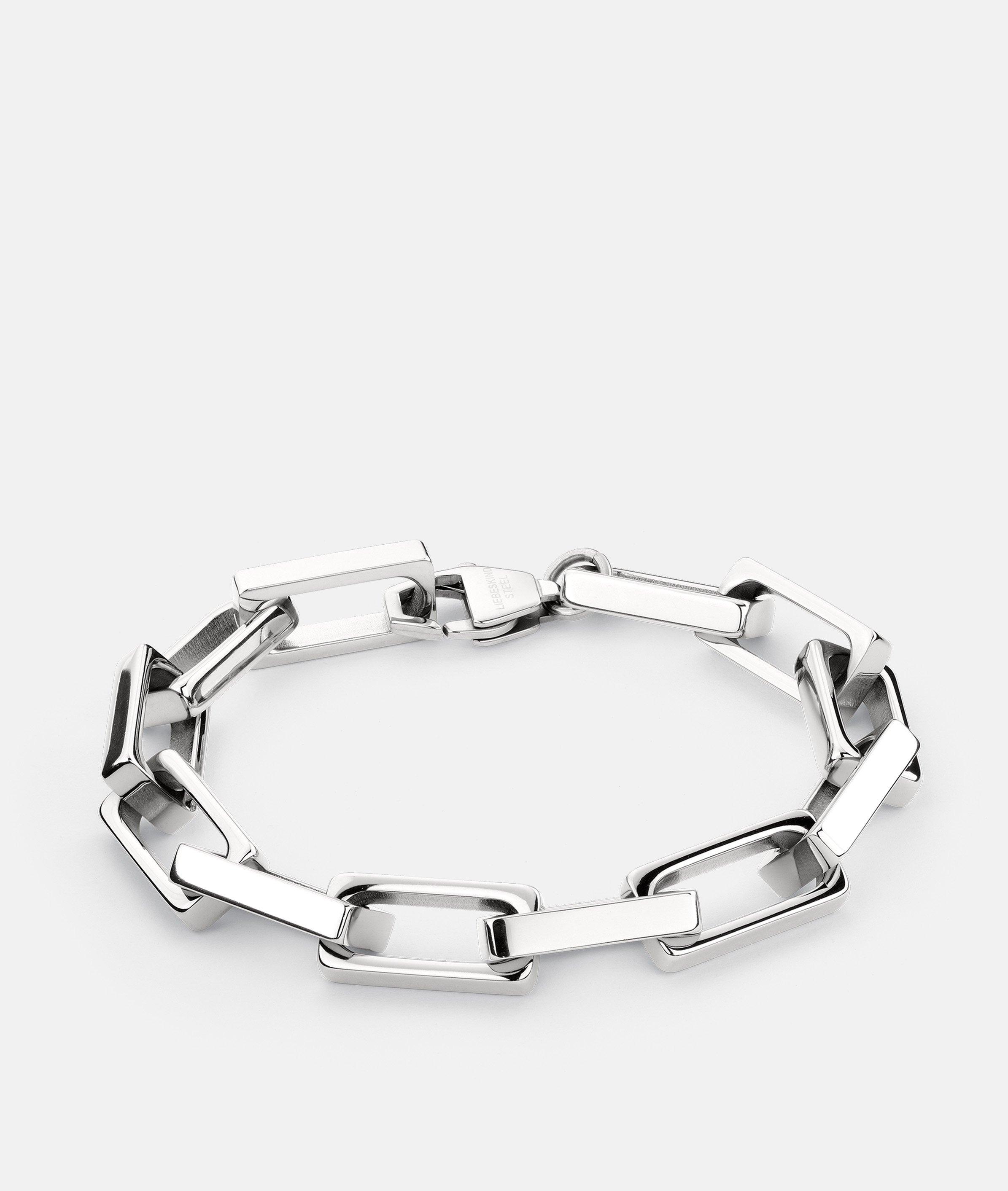 Artikel klicken und genauer betrachten! - Chunky als Statement | Chunky Armband Die ausdrucksstarke, grafische Formensprache kreiert bei dieser Kollektion von Liebeskind Berlin einen einzigartigen Look. Dieses Armband besteht aus Edelstahl und bietet trotz großer Kettenglieder besten Tragekomfort. Gepaart mit der extravaganten Optik wird dieses Armband dein neuer Hingucker. | im Online Shop kaufen