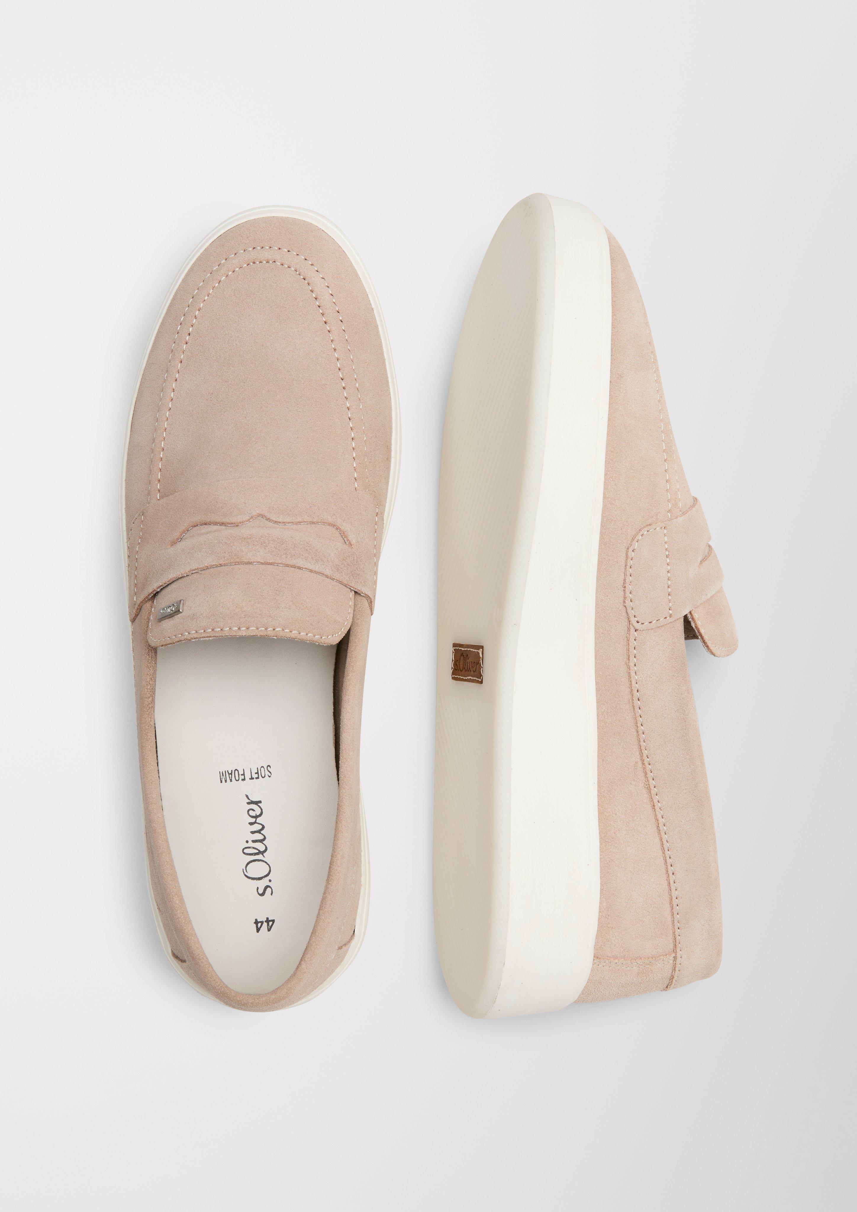 s.Oliver Velours-Slipper mit Zier-Element